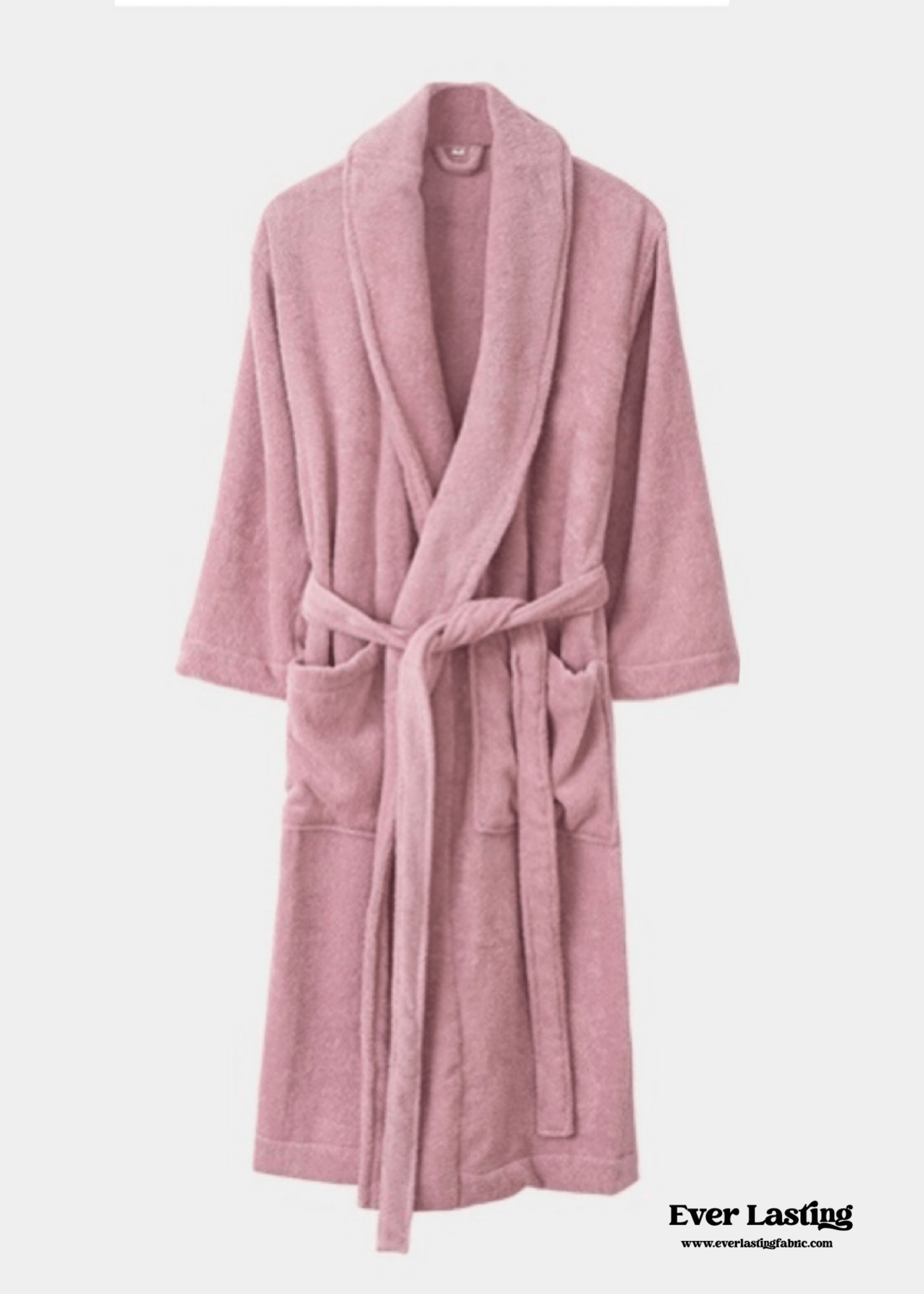 Classic Ultra - Soft Absorbent Cotton Bathrobe / Pink - Ever Lasting