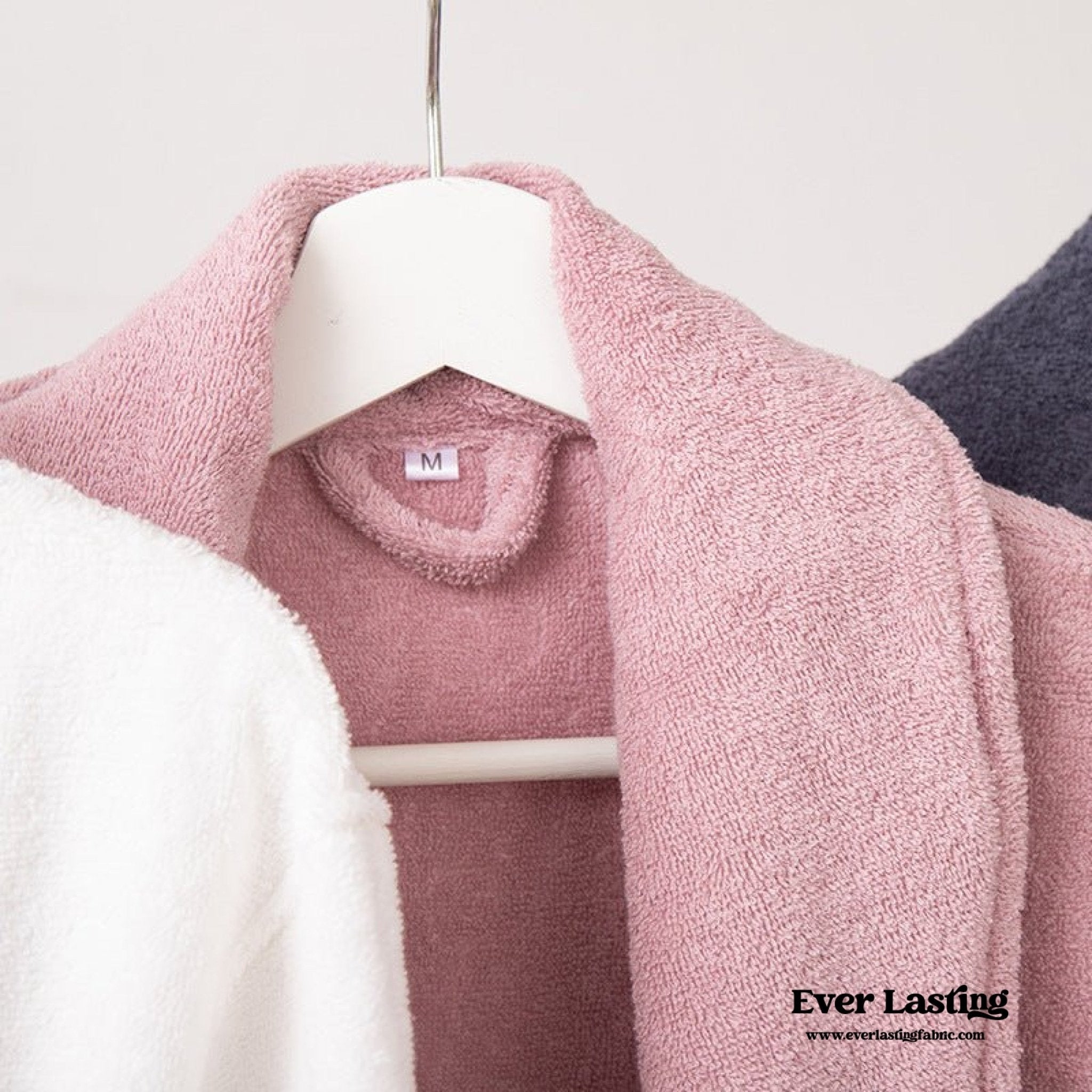 Classic Ultra - Soft Absorbent Cotton Bathrobe / Pink - Ever Lasting