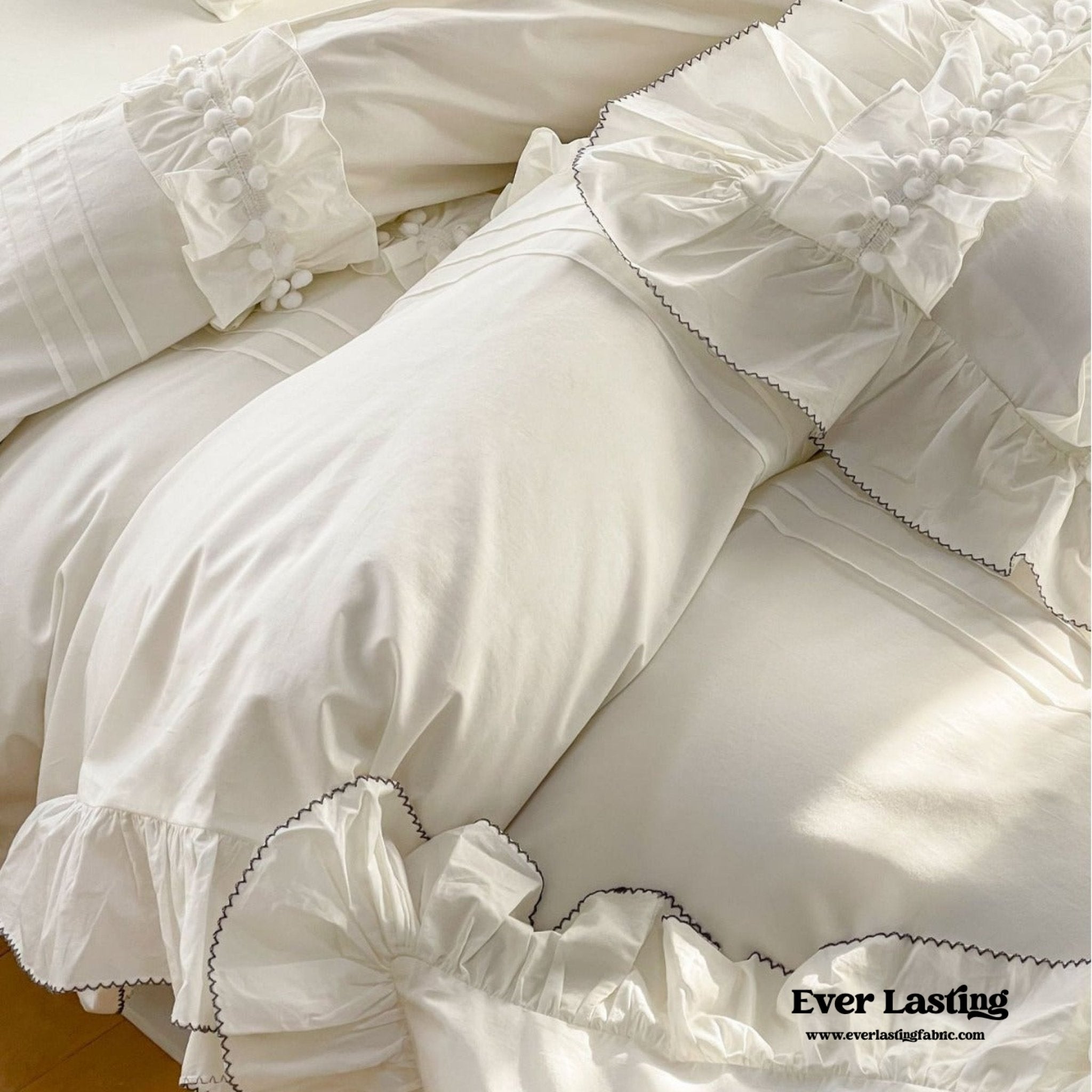 Clémence French Cottage Lace Bedding Bundle - Ever Lasting