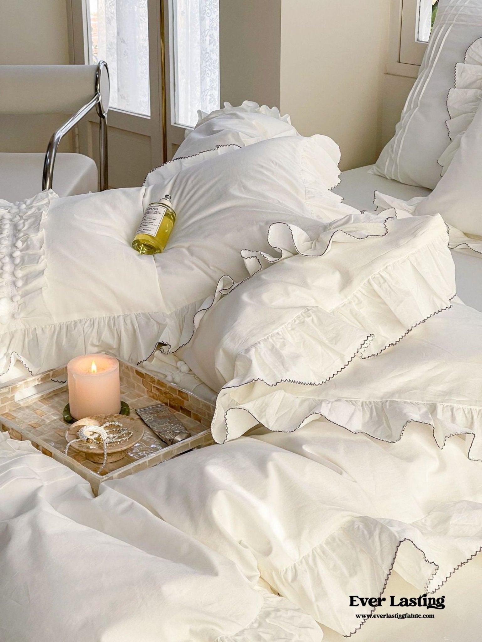 Clémence French Cottage Lace Bedding Bundle - Ever Lasting