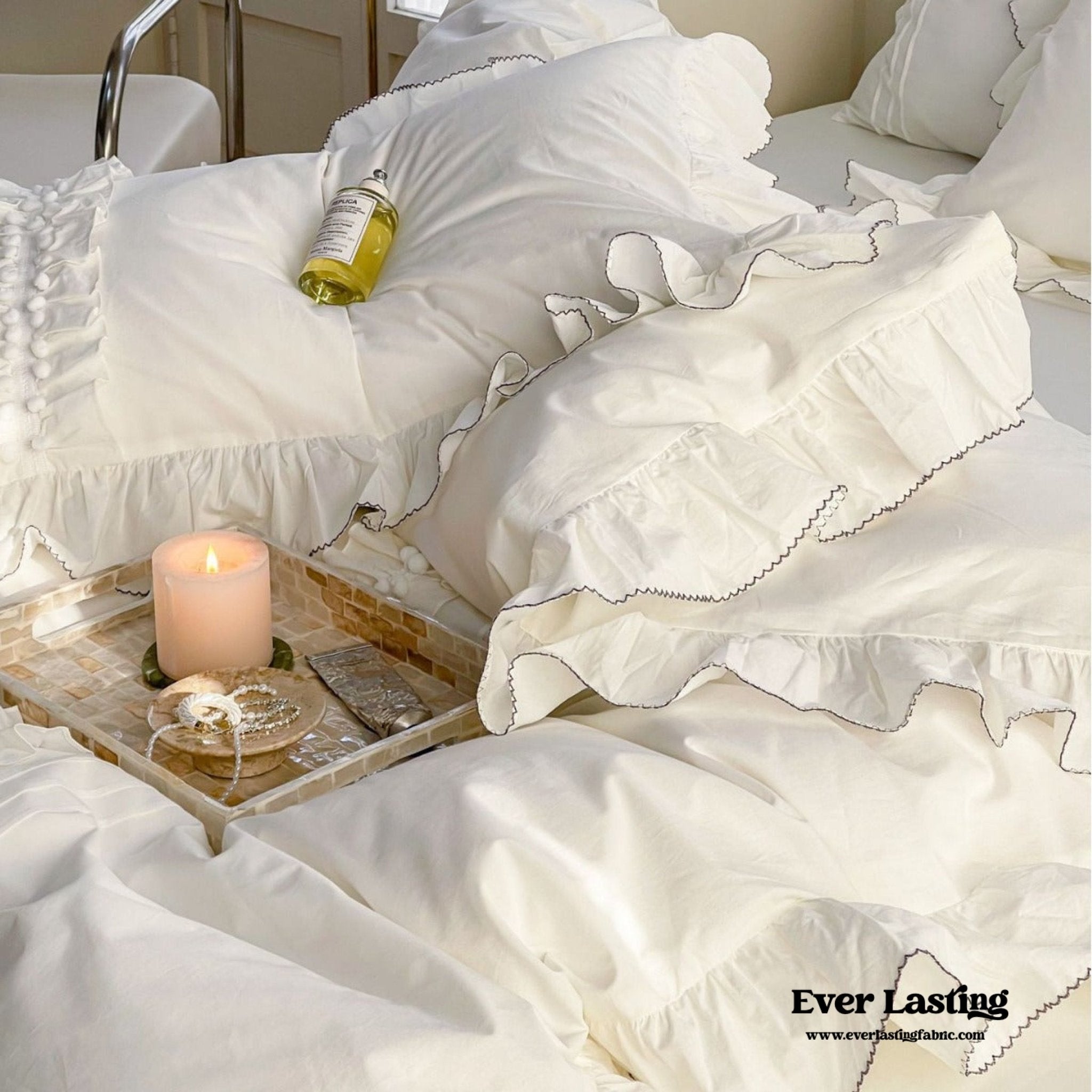 Clémence French Cottage Lace Bedding Bundle - Ever Lasting