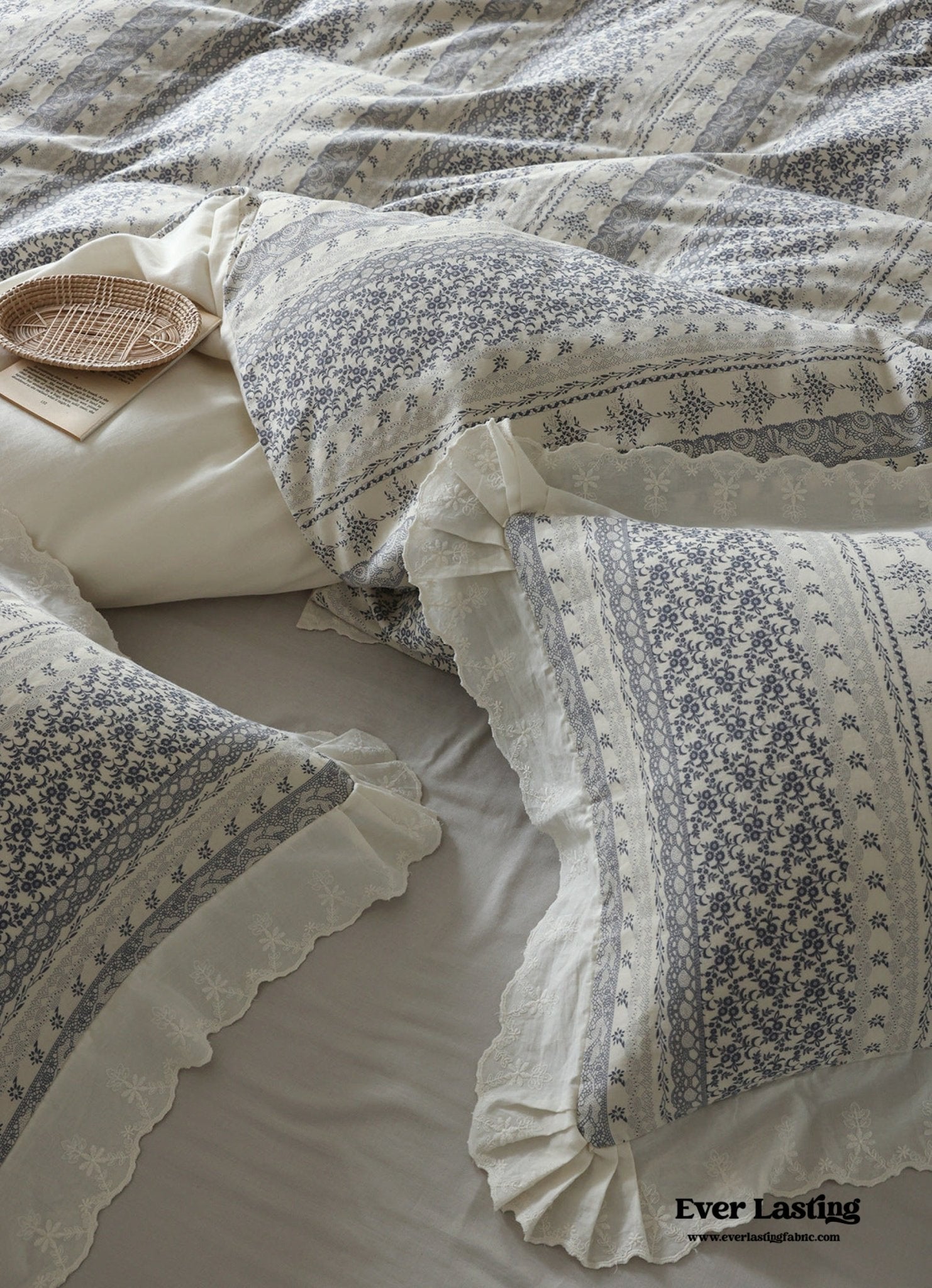 Colette French Double Gauze Bedding Bundle - Ever Lasting