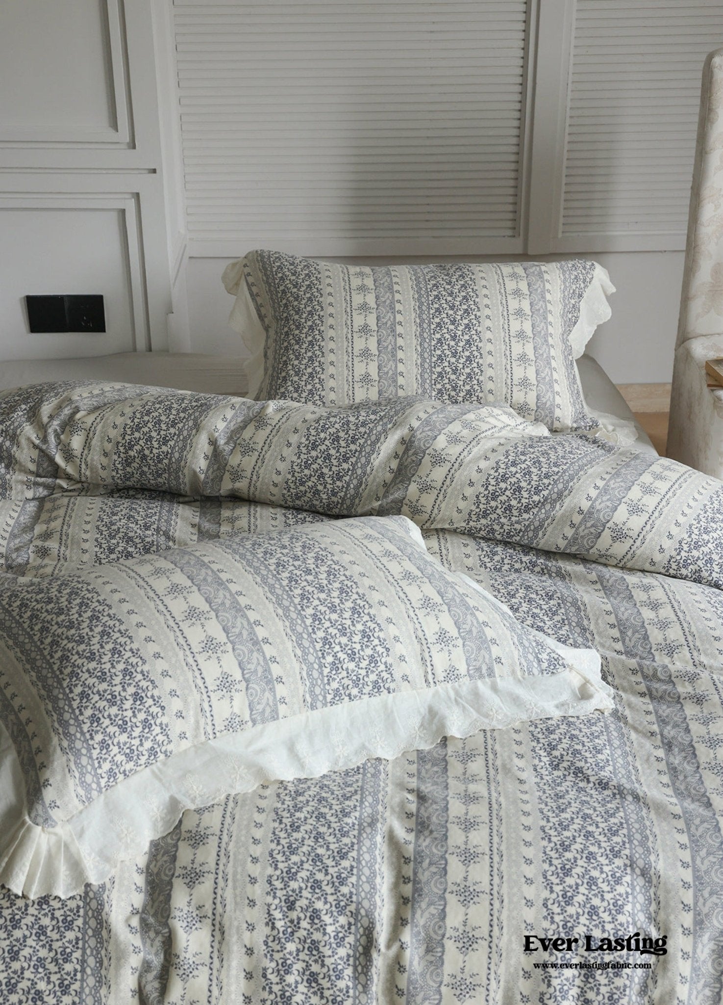 Colette French Double Gauze Bedding Bundle - Ever Lasting