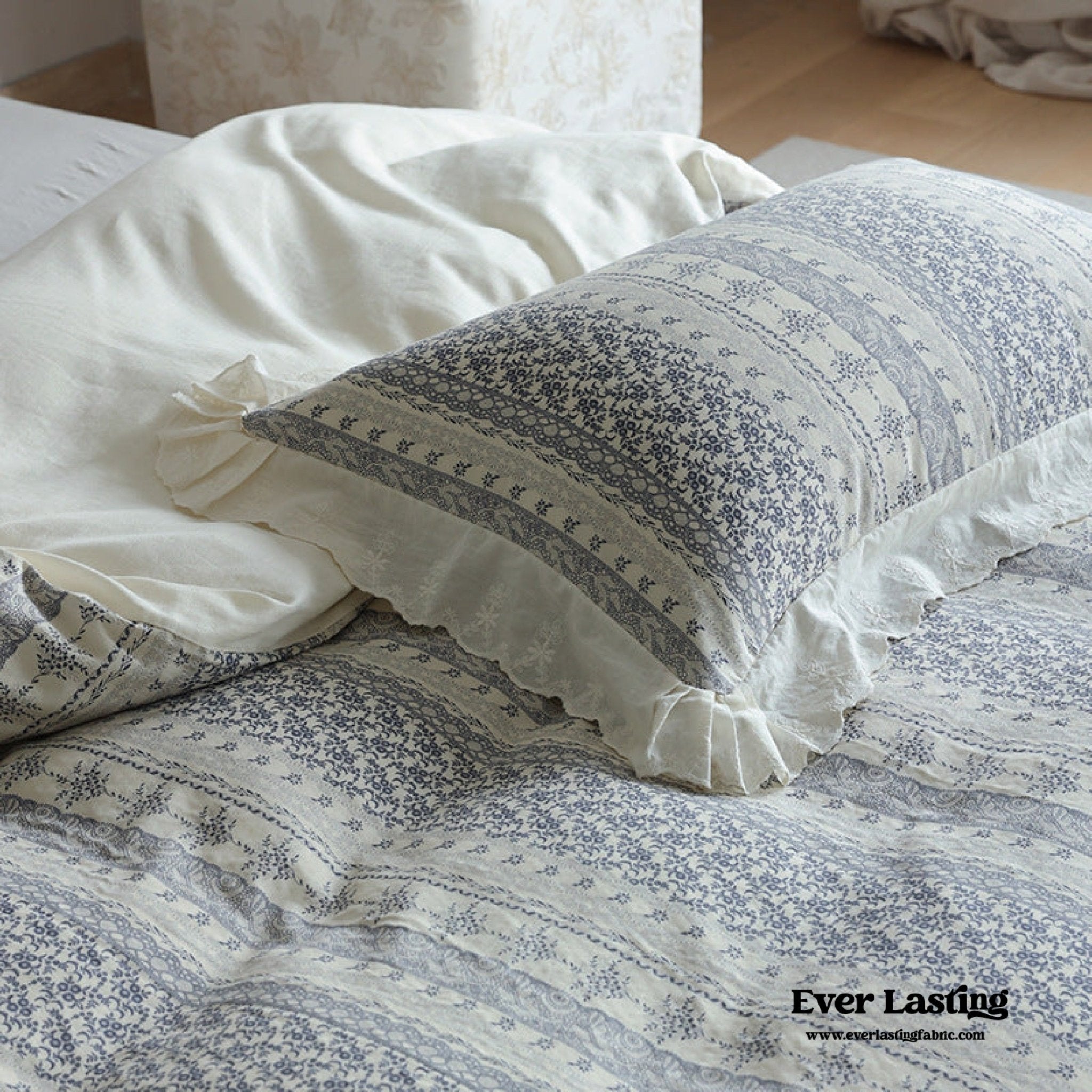 Colette French Double Gauze Bedding Set - Ever Lasting