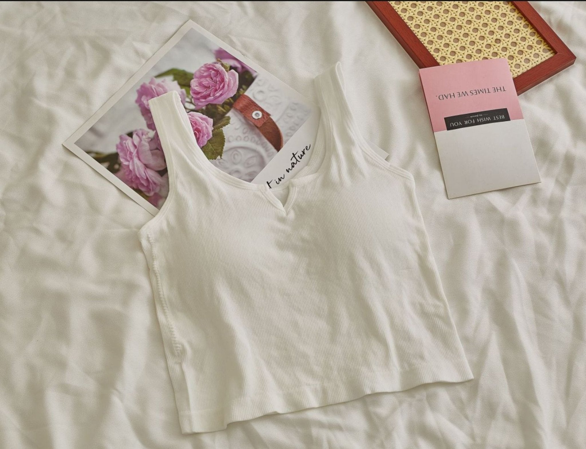 Comfy Padded Tank Shorts Set / Pink Floral - Ever Lasting