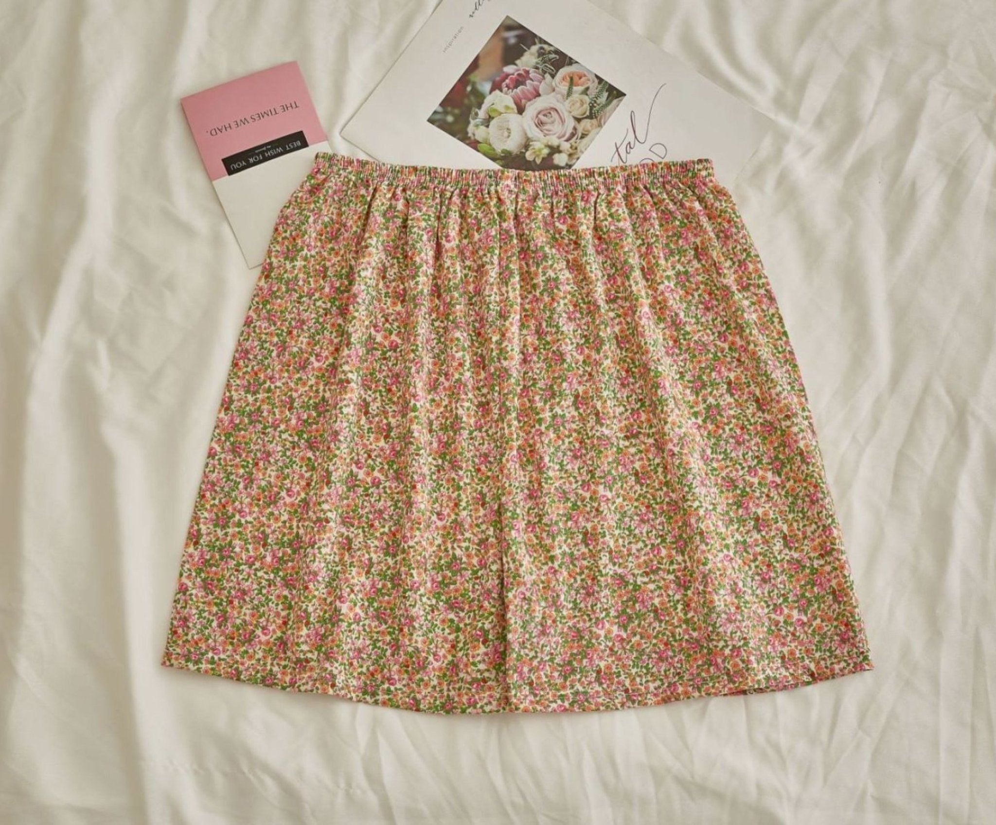 Comfy Padded Tank Shorts Set / Pink Floral - Ever Lasting