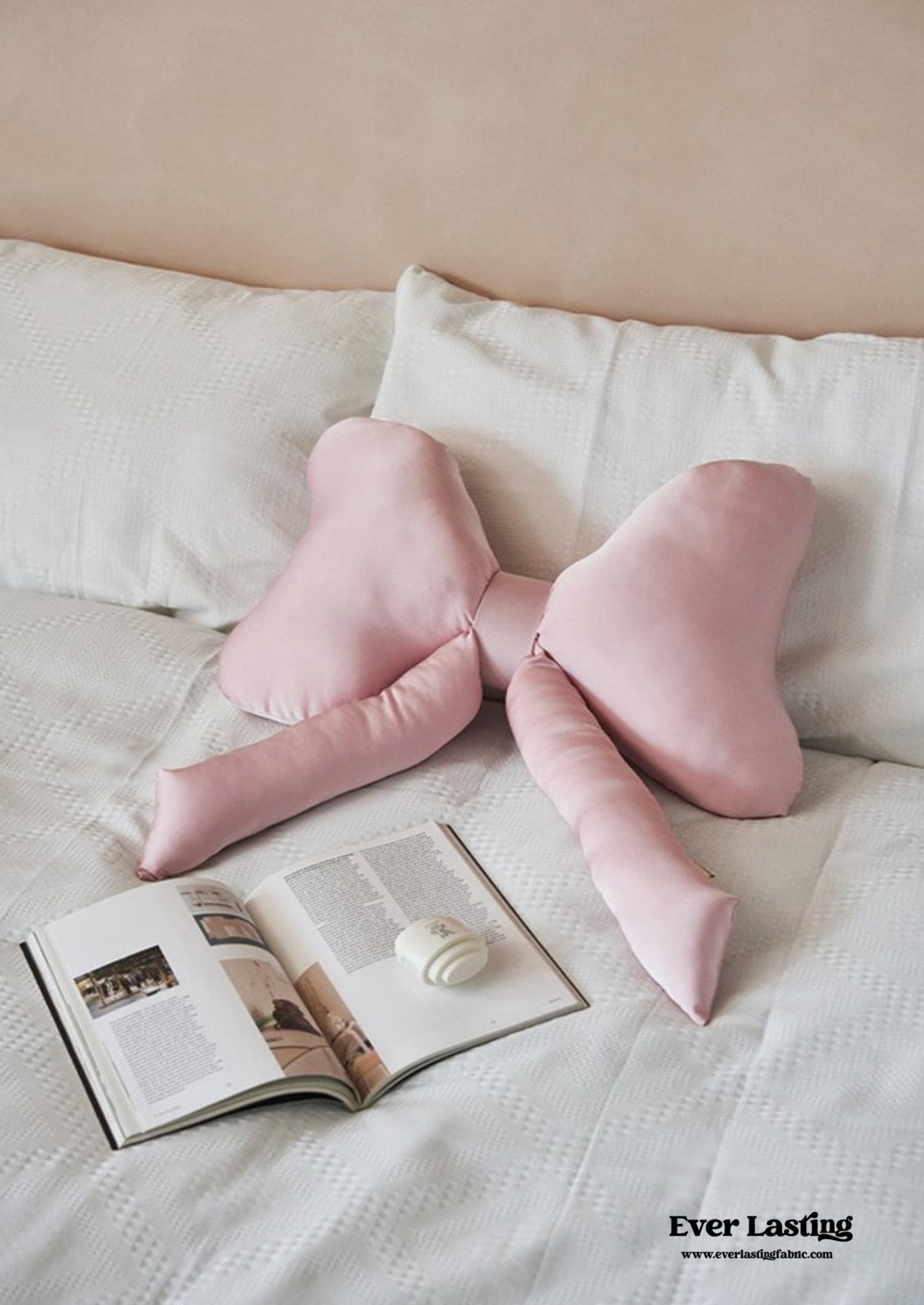 Coquette Cute Bow Shaped Decor Pillow / Pink - Ever Lasting