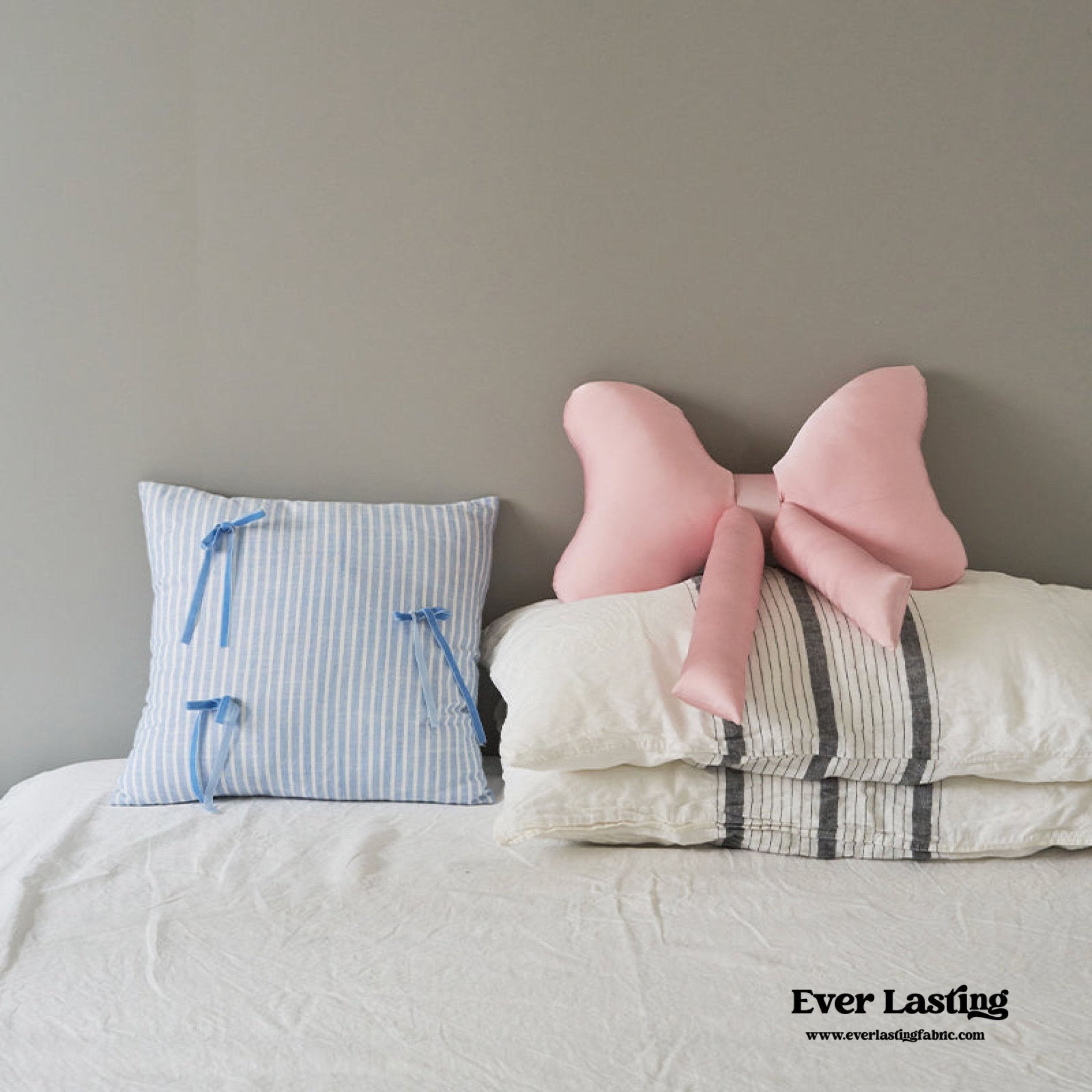 Coquette Cute Bow Shaped Decor Pillow / Pink - Ever Lasting