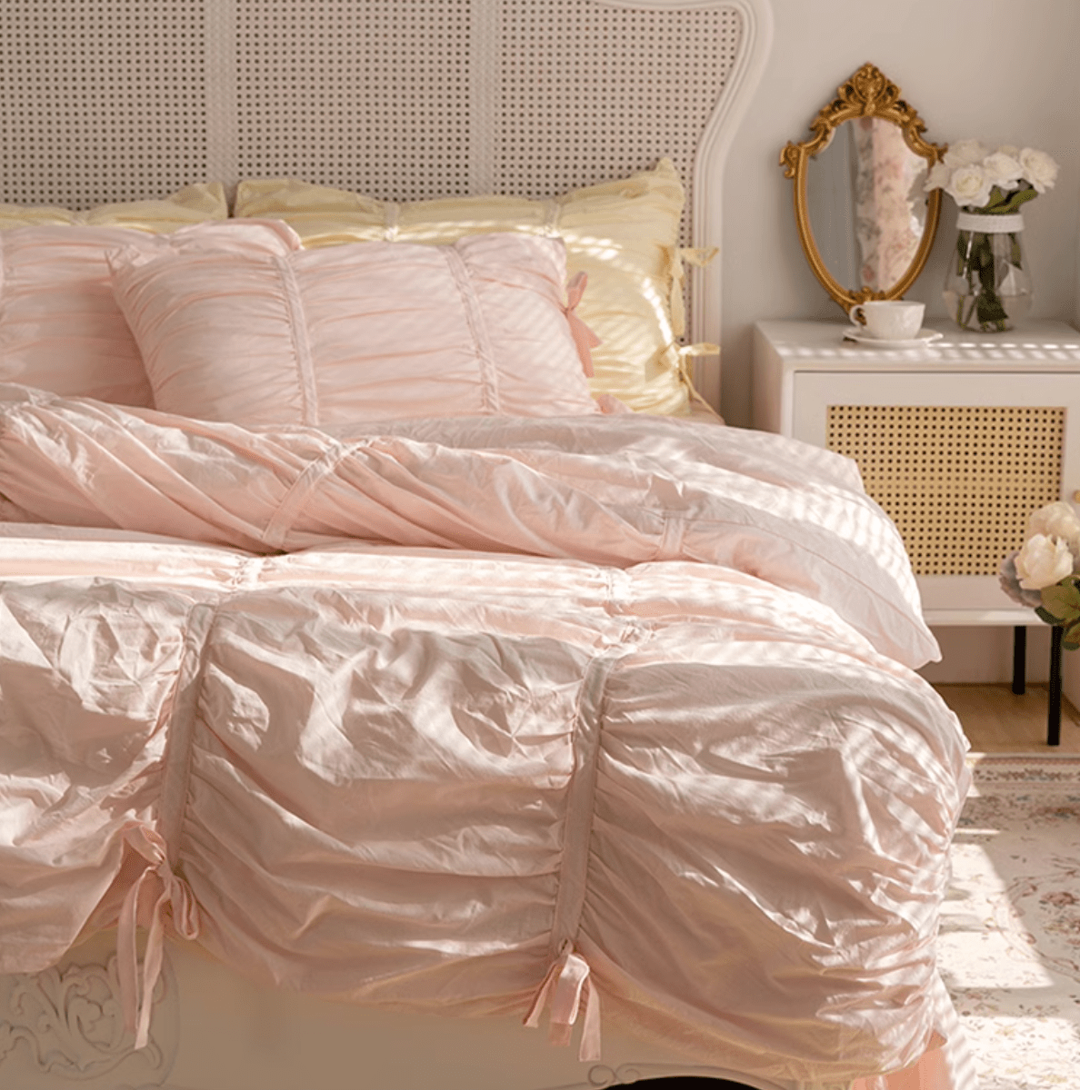 - Ever Lasting - Coquette Ruffle Bedding Bundle - Bedding Bundle - Ever Lasting