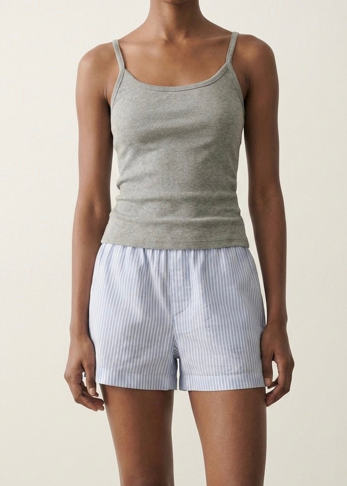 - Ever Lasting - Cosette Sleeveless & Short - Pant Pajama Set / Gray - Pajamas - Ever Lasting