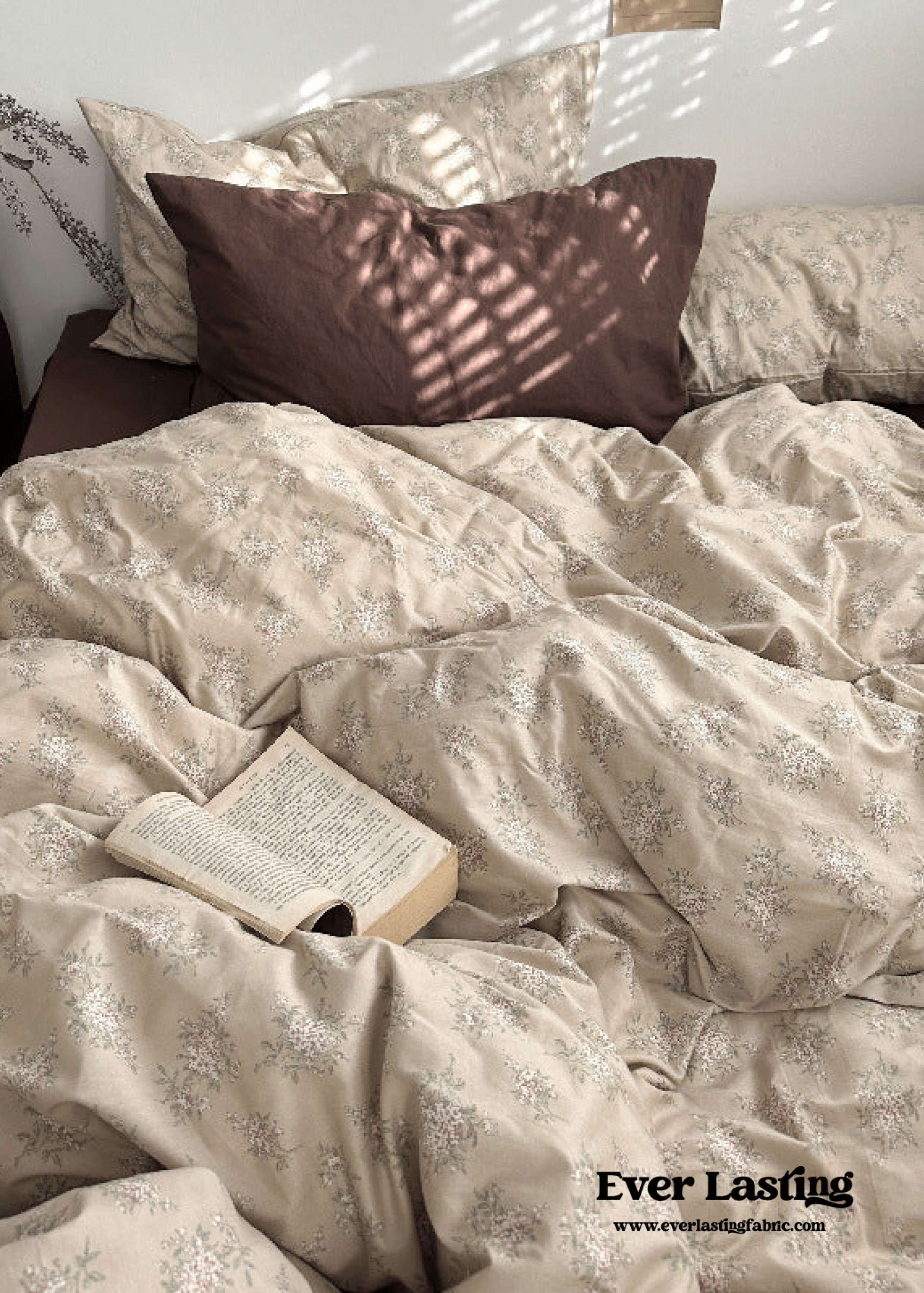 - Ever Lasting - Cottage Floral Bedding Set / Dusty Purple - Bedding Set - Ever Lasting