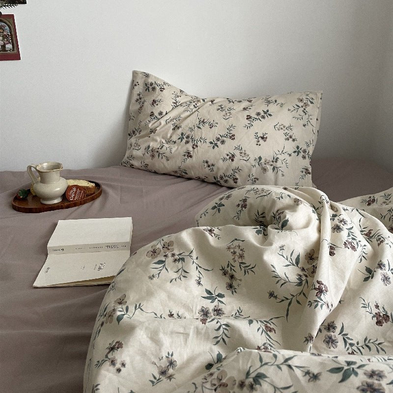 - Ever Lasting - Cottage Floral Bedding Set / Dusty Purple - Bedding Set - Ever Lasting