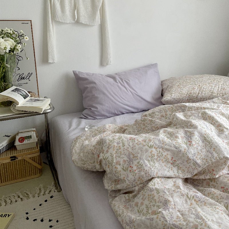 - Ever Lasting - Cottage Floral Bedding Set / Dusty Purple - Bedding Set - Ever Lasting