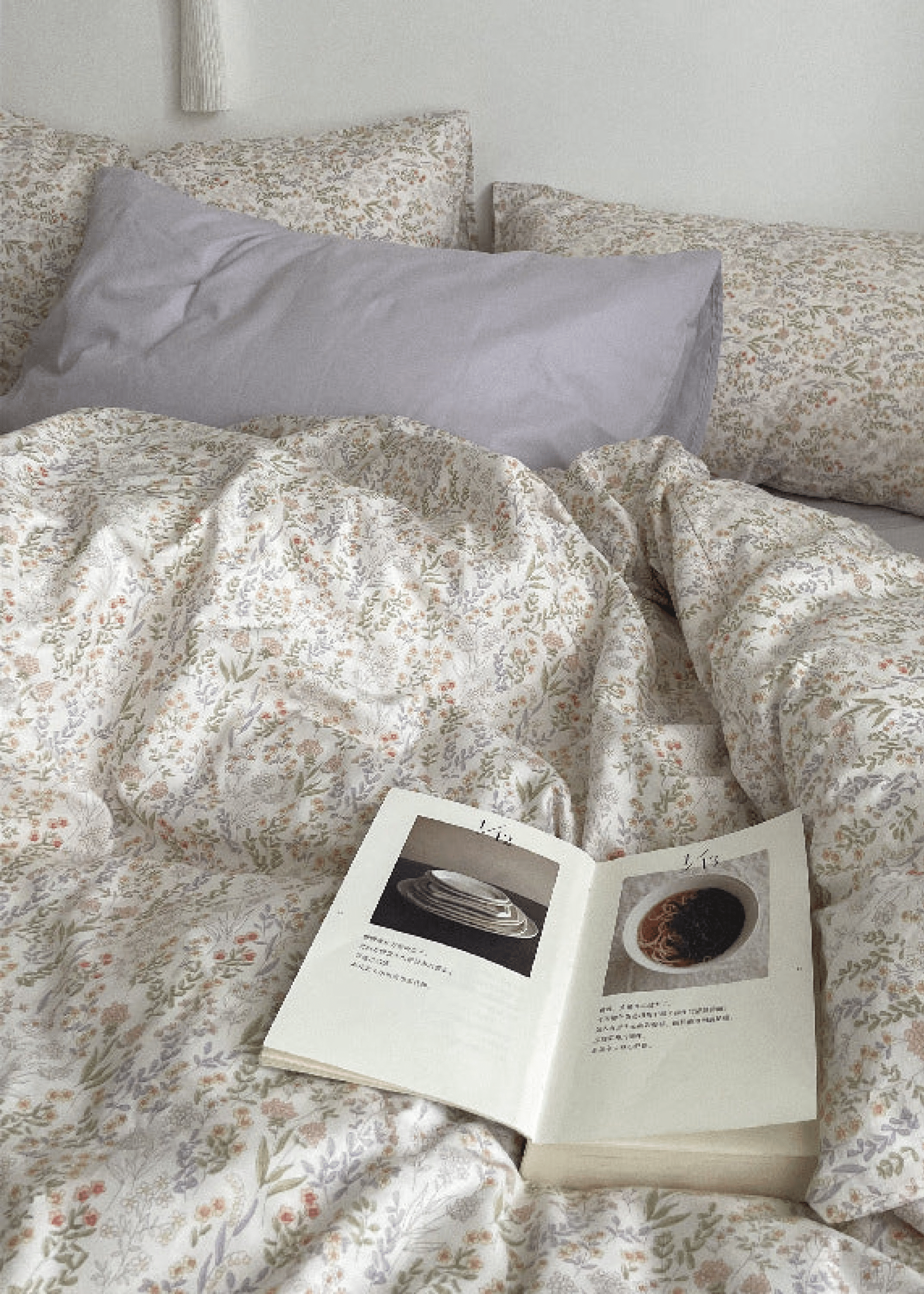 - Ever Lasting - Cottage Floral Bedding Set / Dusty Purple - Bedding Set - Ever Lasting