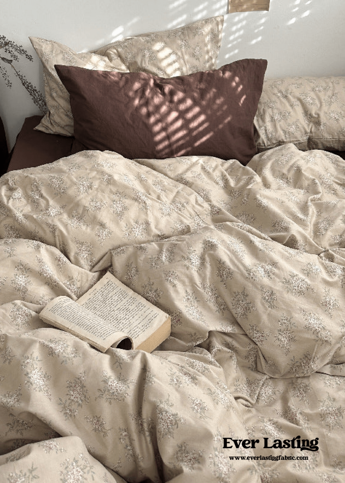 Cottage Floral Bedding Set / Lilac Purple - Ever Lasting