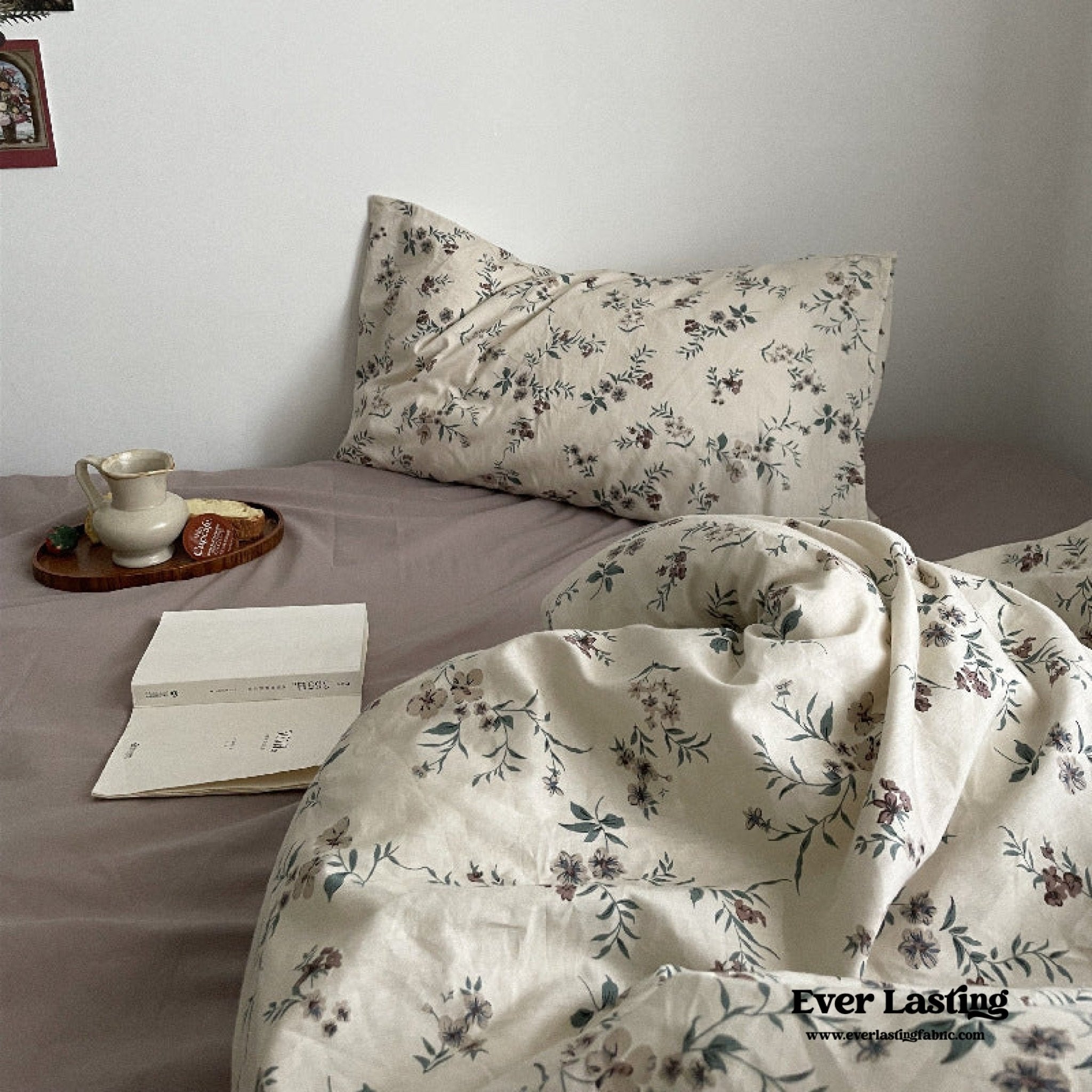 Cottage Floral Bedding Set / Lilac Purple - Ever Lasting