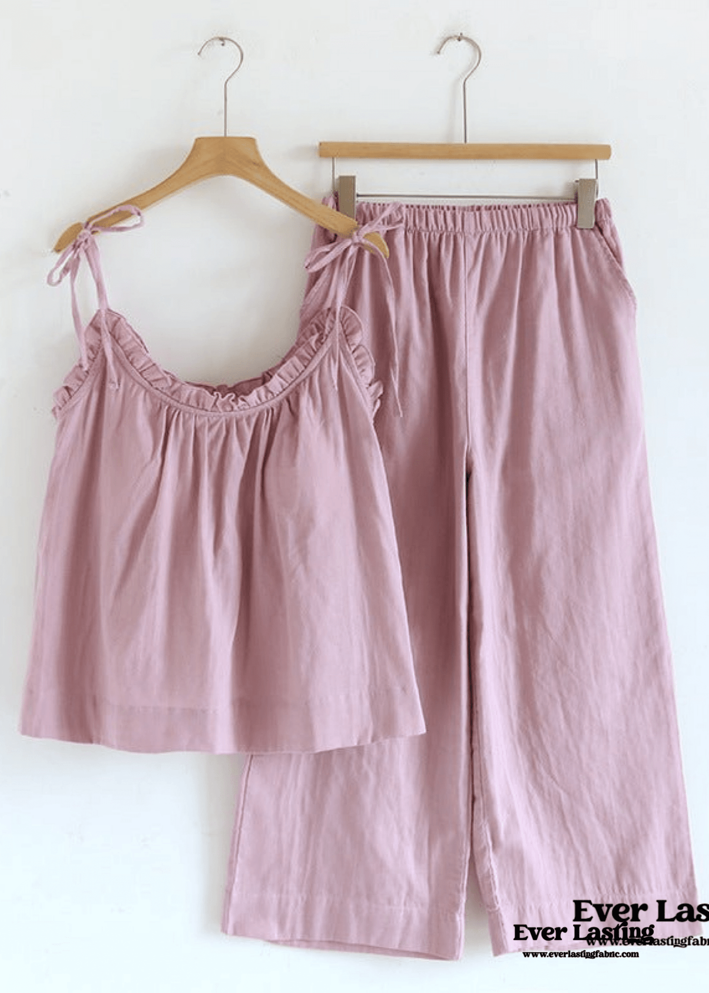 Cotton Gauze Lounge Dress with Built - In Bra – Adjustable Strap Nightgown / Blue - Ever Lasting