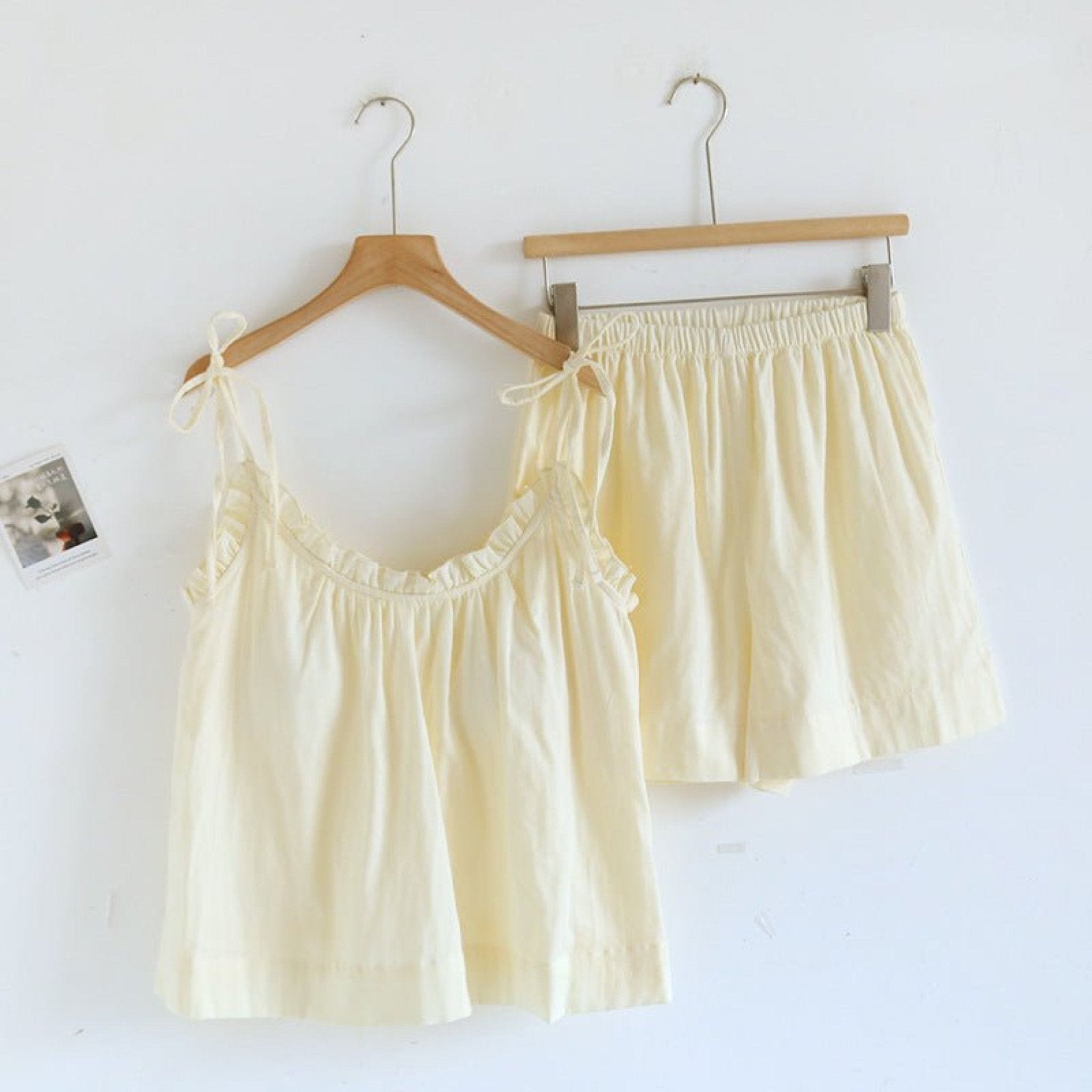 Cotton Gauze Lounge Dress with Built - In Bra – Adjustable Strap Nightgown / Blue - Ever Lasting