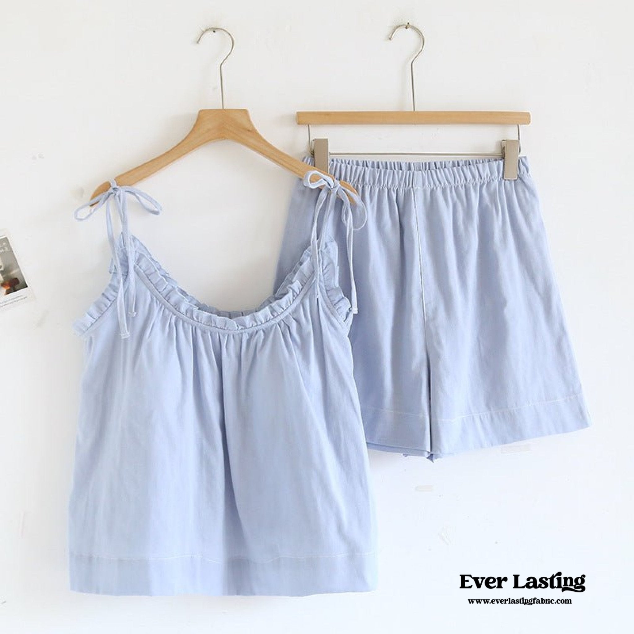 Cotton Gauze Lounge Dress with Built - In Bra – Adjustable Strap Nightgown / Yellow - Ever Lasting