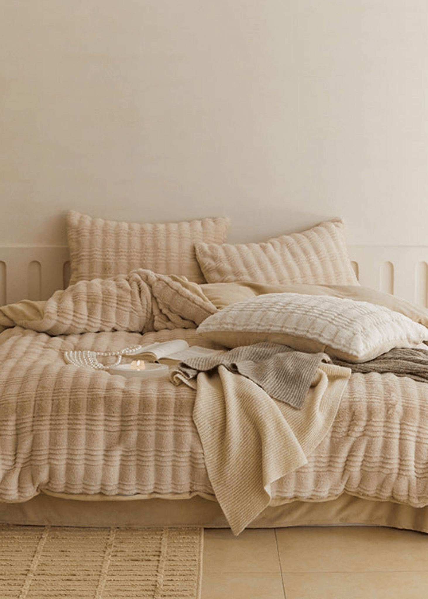 Cozy Earth Tone Milk Velvet Bedding Bundle - Ever Lasting