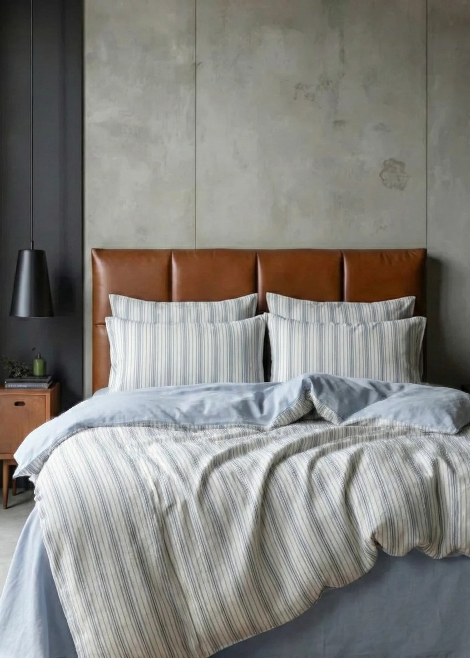 - Ever Lasting - Cozy Pastel Striped Washed Cotton Bedding Set - Bedding Set - Ever Lasting