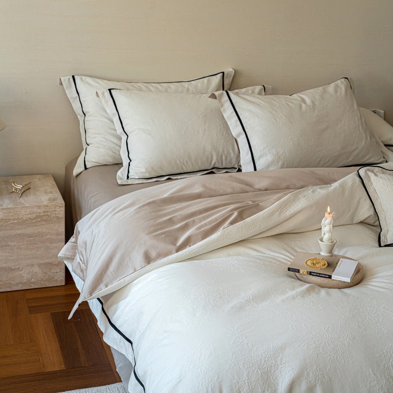 - Ever Lasting - Dahlia Jacquard Bedding Bundle - Bedding Bundle - Ever Lasting