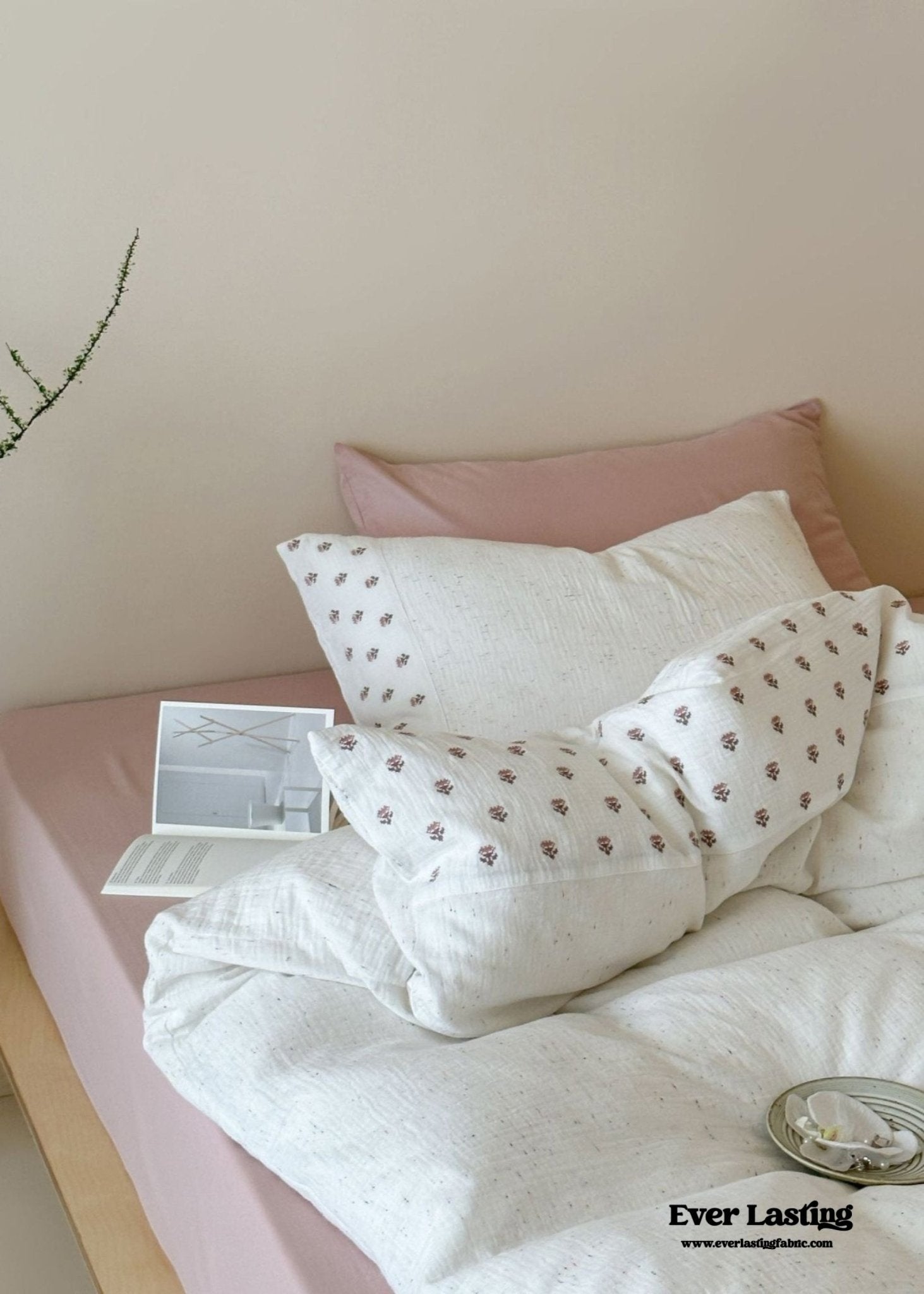 Delilah Floral Double Gauze Bedding Bundle - Ever Lasting