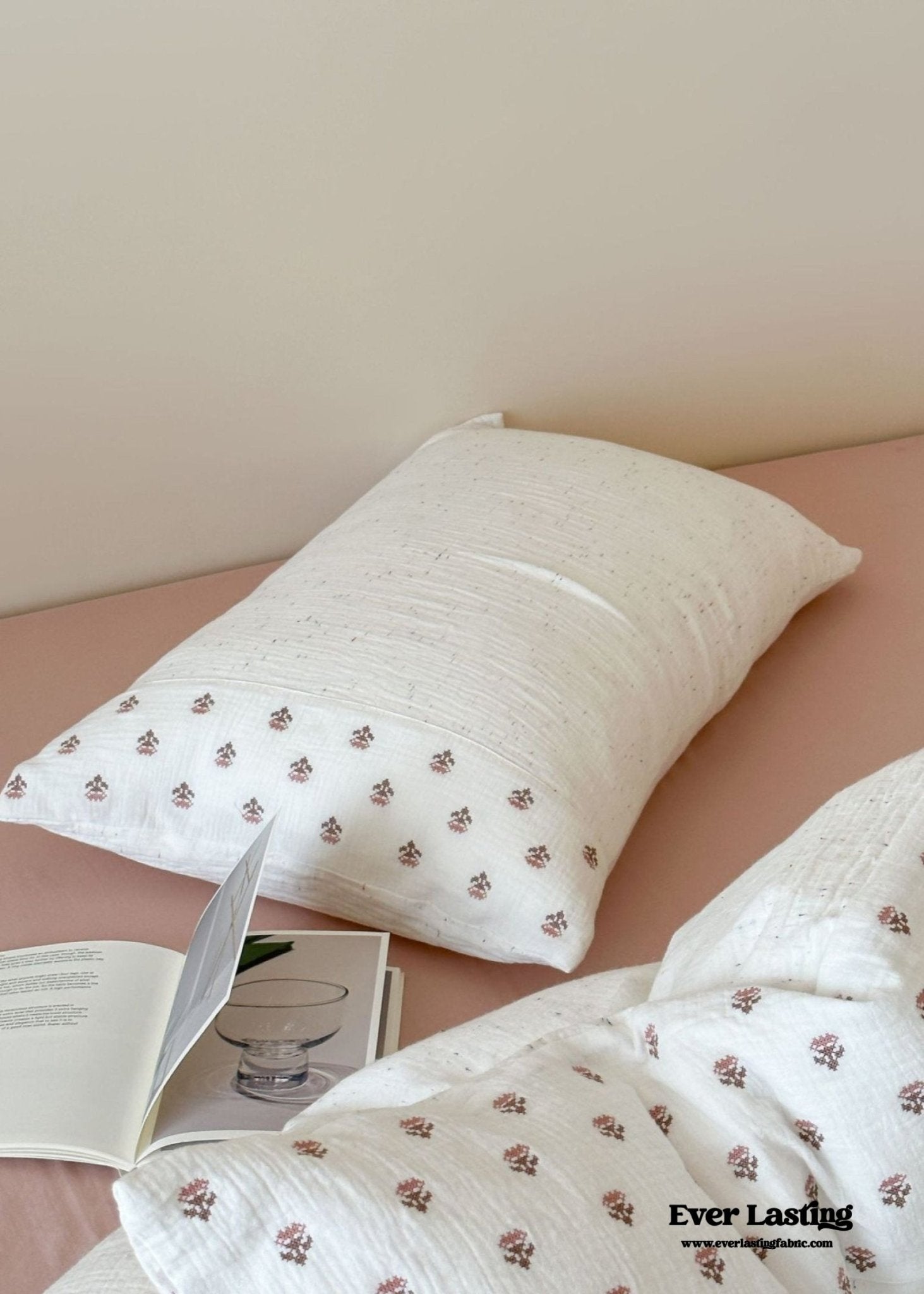 Delilah Floral Double Gauze Bedding Bundle - Ever Lasting