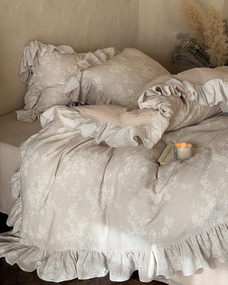 Desirée Vintage Floral Ruffled Bedding Bundle - Ever Lasting