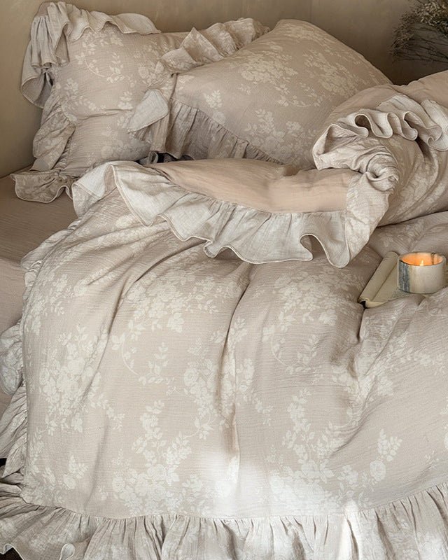Desirée Vintage Floral Ruffled Bedding Bundle - Ever Lasting
