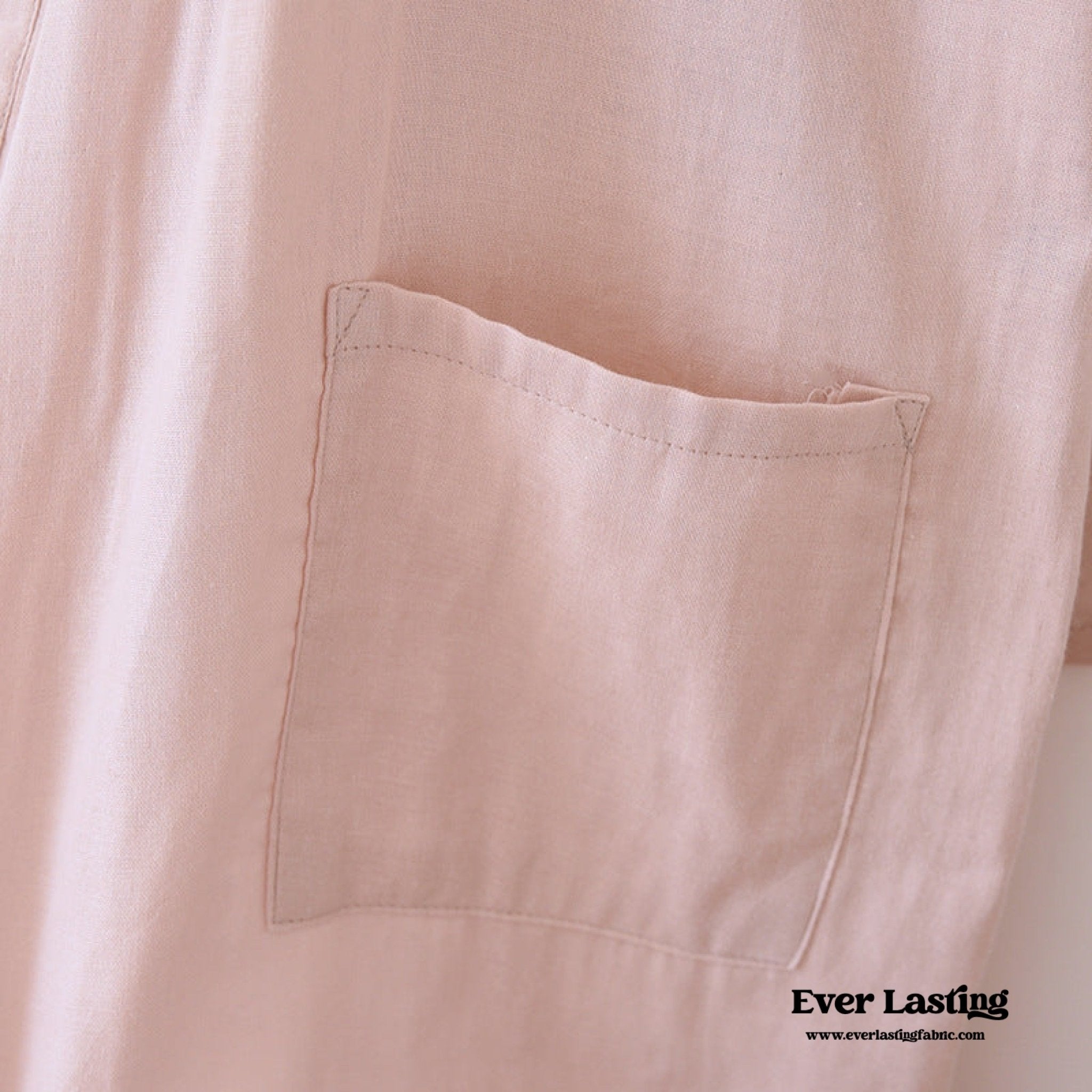 Double - Layer Gauze Cotton Robe / Gray - Ever Lasting