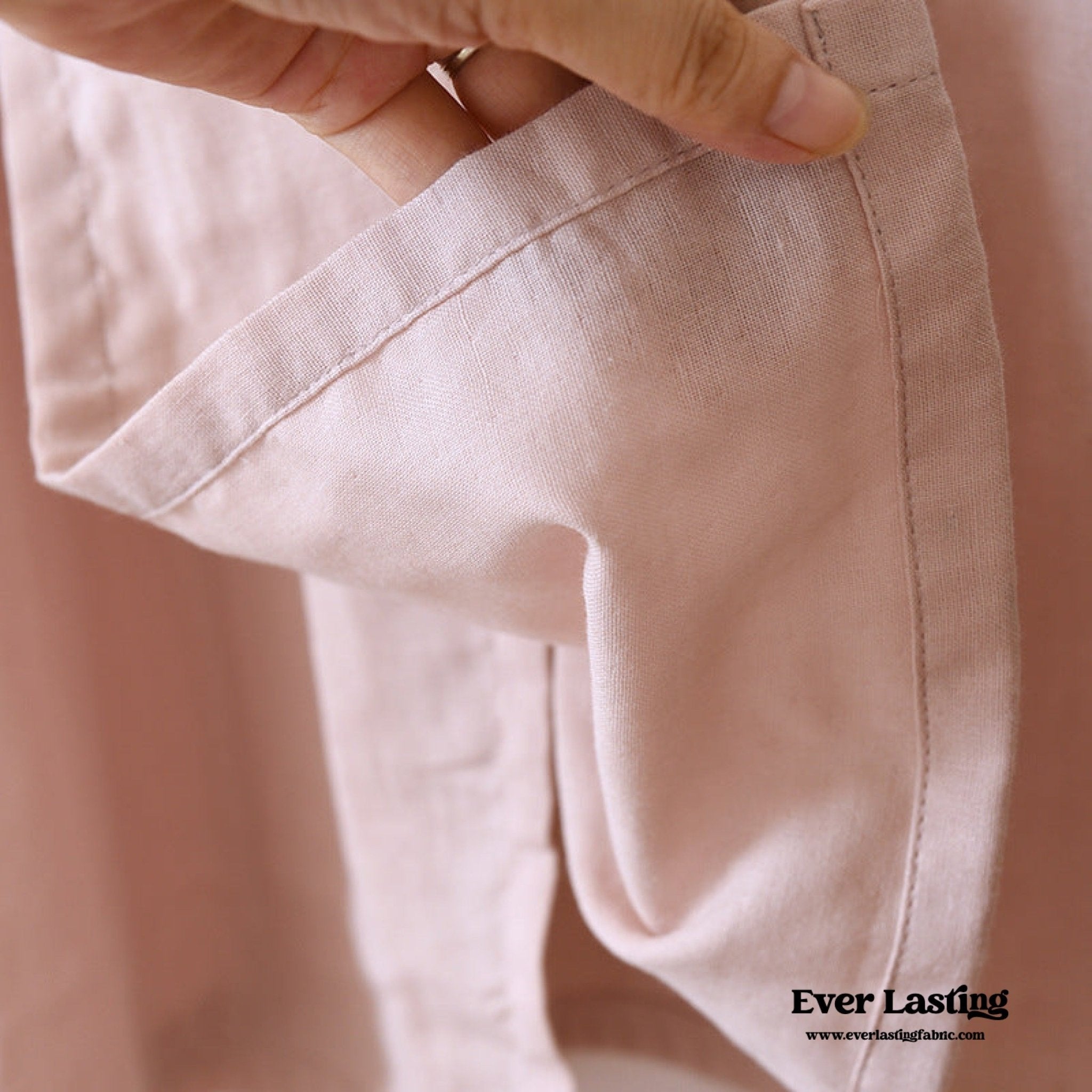 Double - Layer Gauze Cotton Robe / Pink - Ever Lasting