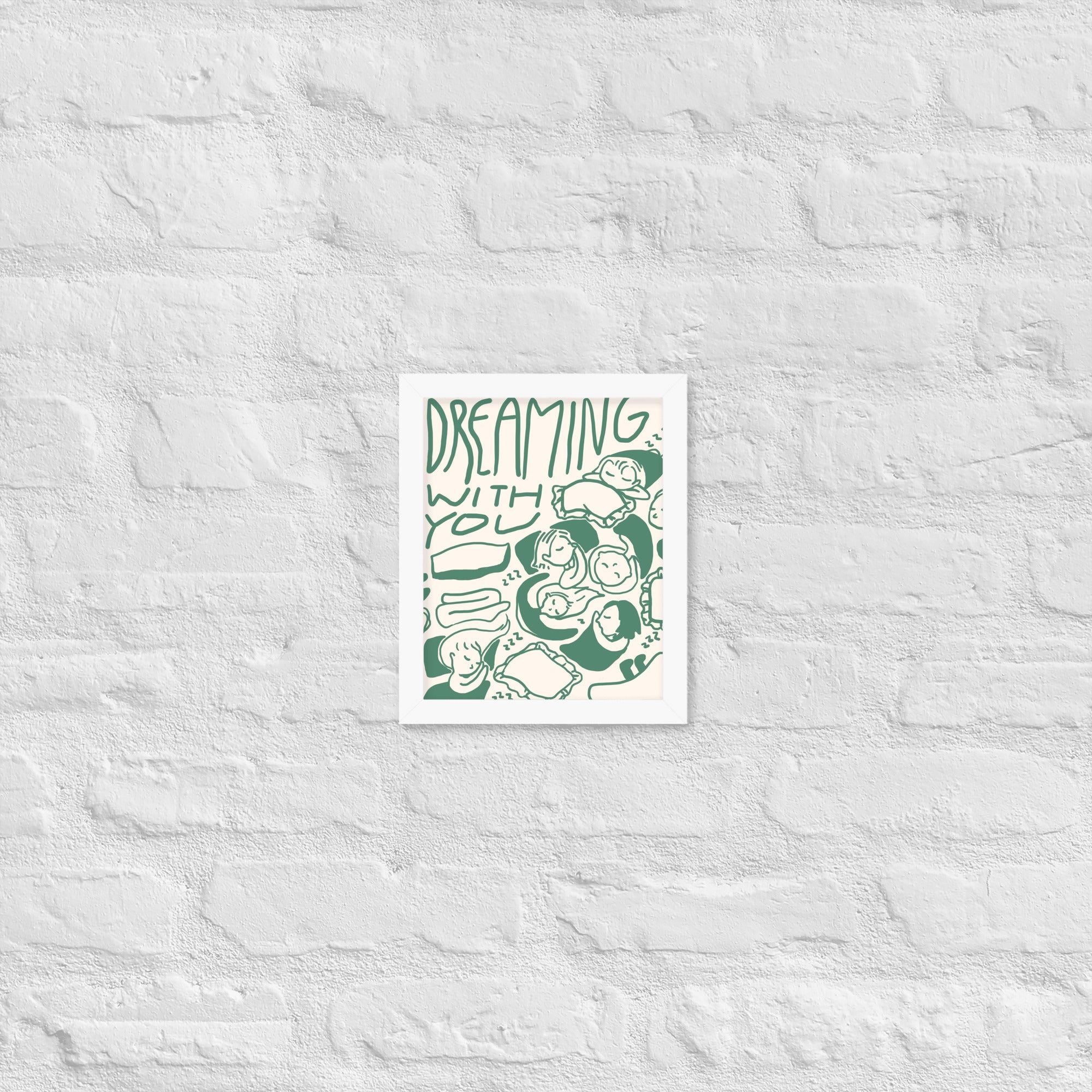 - Ever Lasting - Dreaming with You - Cozy Sleep Illustrative Wall Art - Ever Lasting