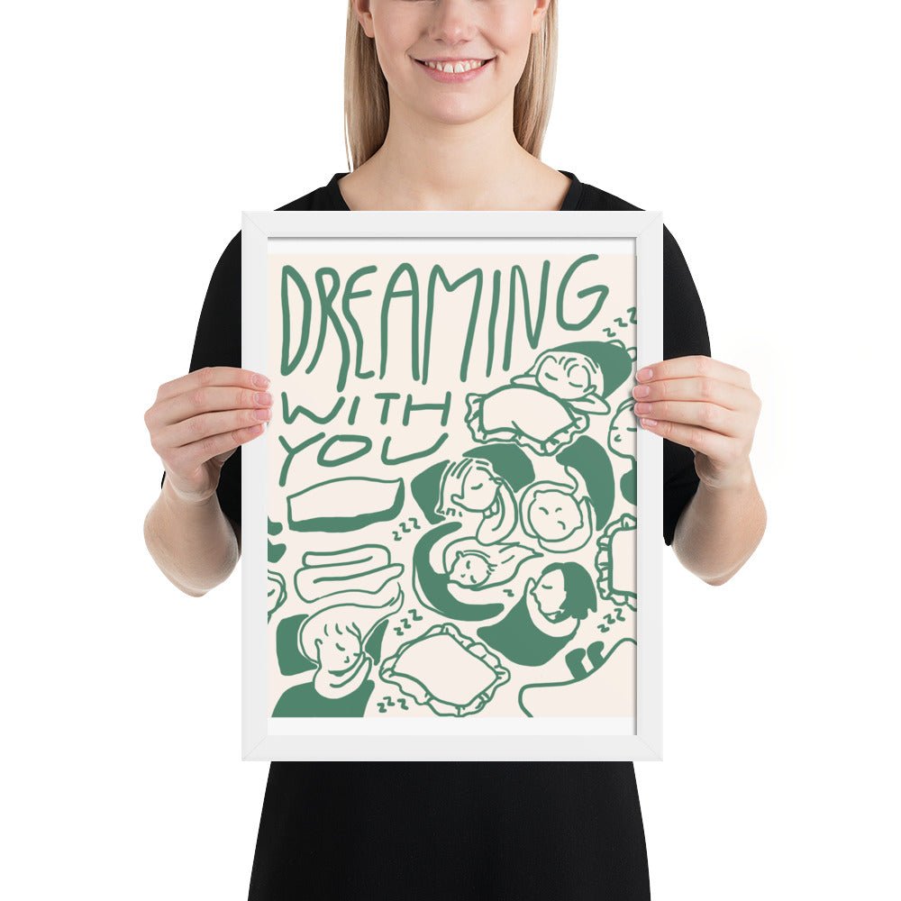 -Ever Lasting - Dreaming with You - Cozy Sleep Illustrative Wall Art - Ever Lasting