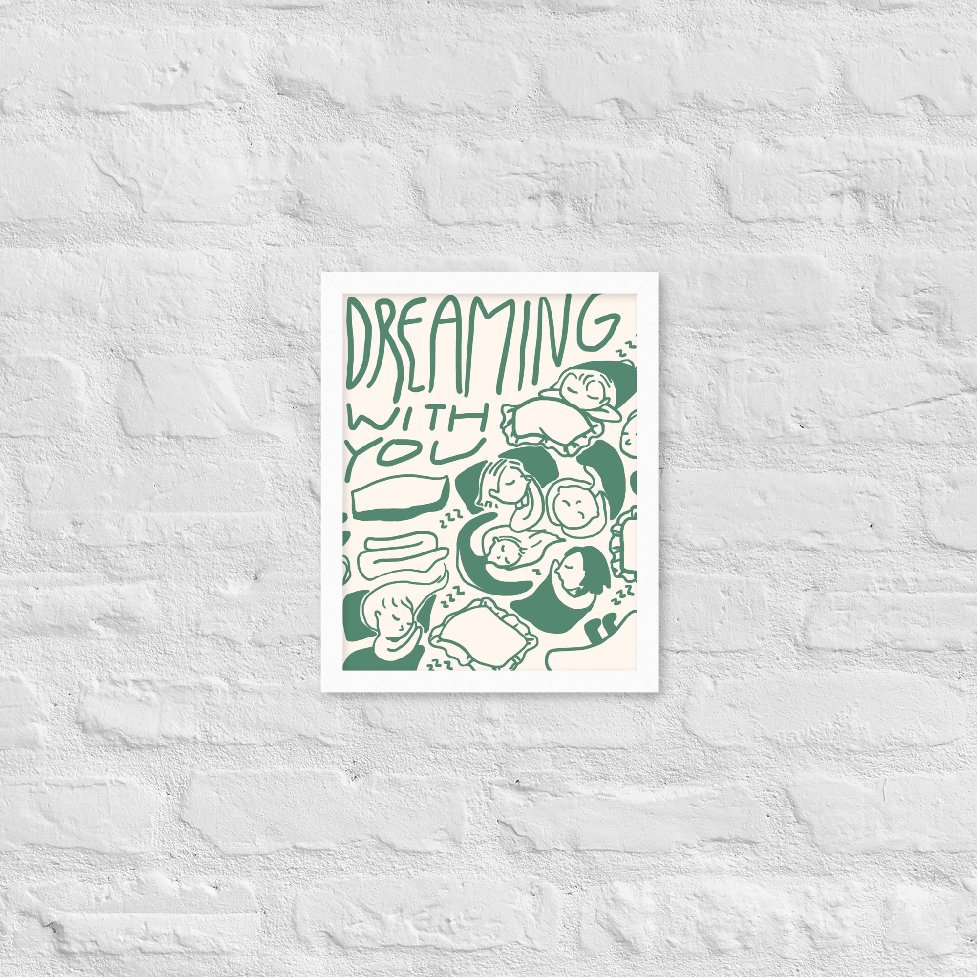 - Ever Lasting - Dreaming with You - Cozy Sleep Illustrative Wall Art - Ever Lasting