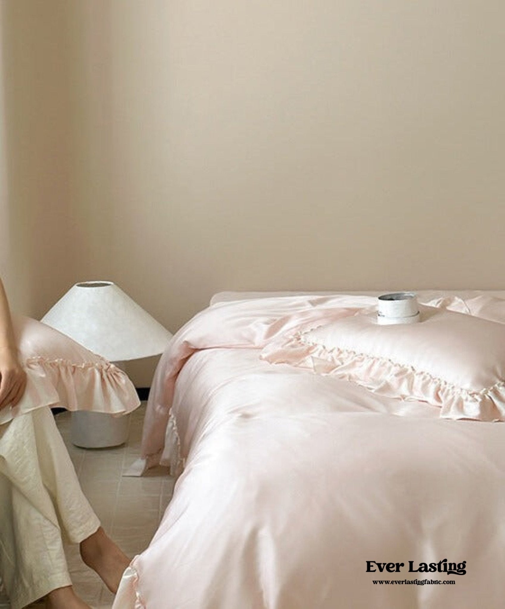 Dreamy Silky Ruffle Tencel Bedding Bundle - Ever Lasting