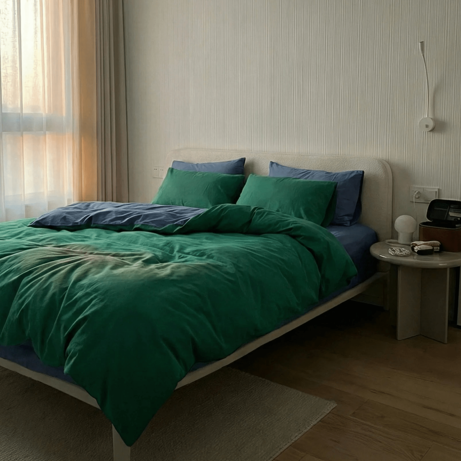 - Ever Lasting - Duo Bedding Set / Green + Blue - Bedding Set - Ever Lasting