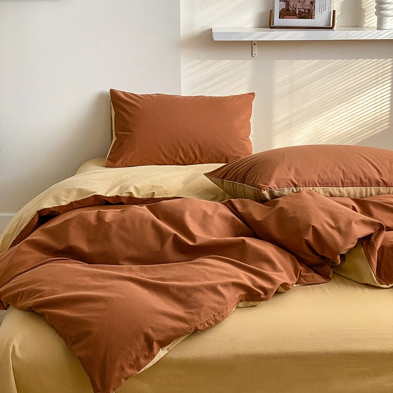 -Ever Lasting - Duo Bedding Set / Orange -Bedding Set -Ever Lasting