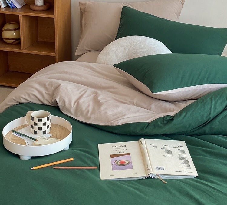 - Ever Lasting - Duo Earth Tone Jersey Knit Bedding Bundle - Bedding Bundle - Ever Lasting