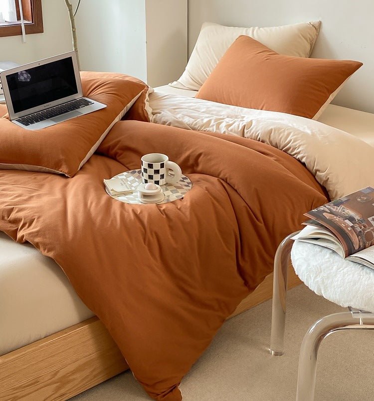 - Ever Lasting - Duo Earth Tone Jersey Knit Bedding Bundle - Bedding Bundle - Ever Lasting