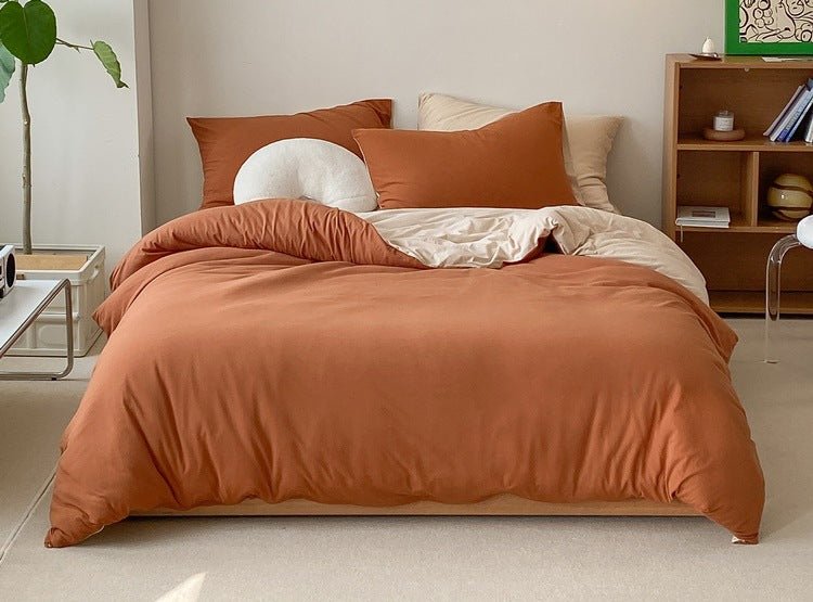 - Ever Lasting - Duo Earth Tone Jersey Knit Bedding Bundle - Bedding Bundle - Ever Lasting