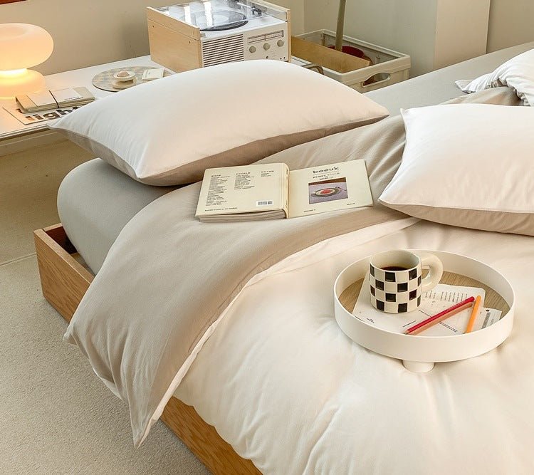 - Ever Lasting - Duo Earth Tone Jersey Knit Bedding Bundle - Bedding Bundle - Ever Lasting