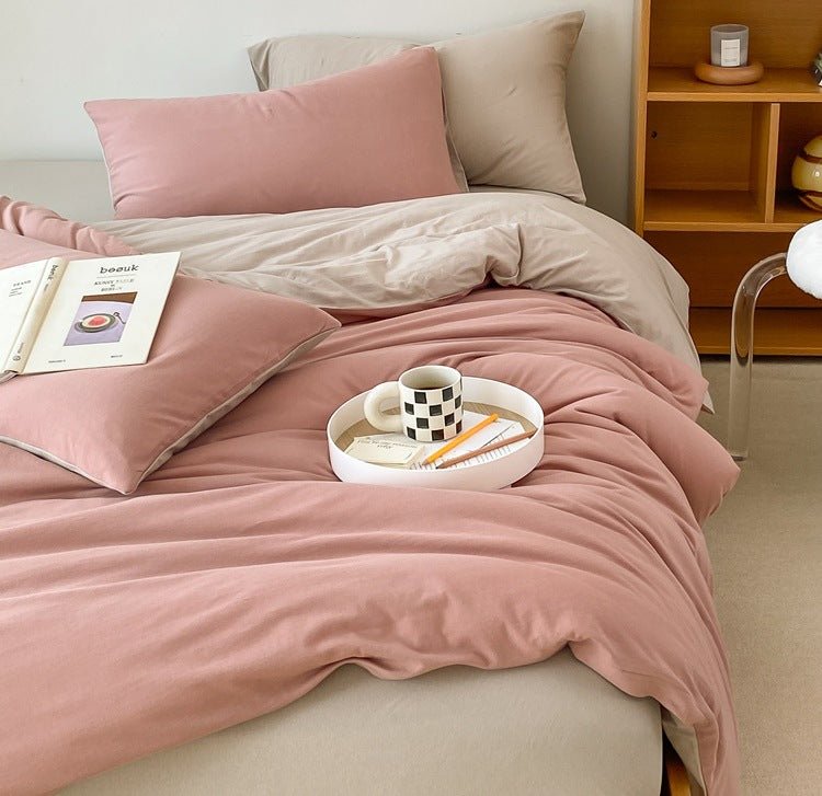 - Ever Lasting - Duo Earth Tone Jersey Knit Bedding Bundle - Bedding Bundle - Ever Lasting