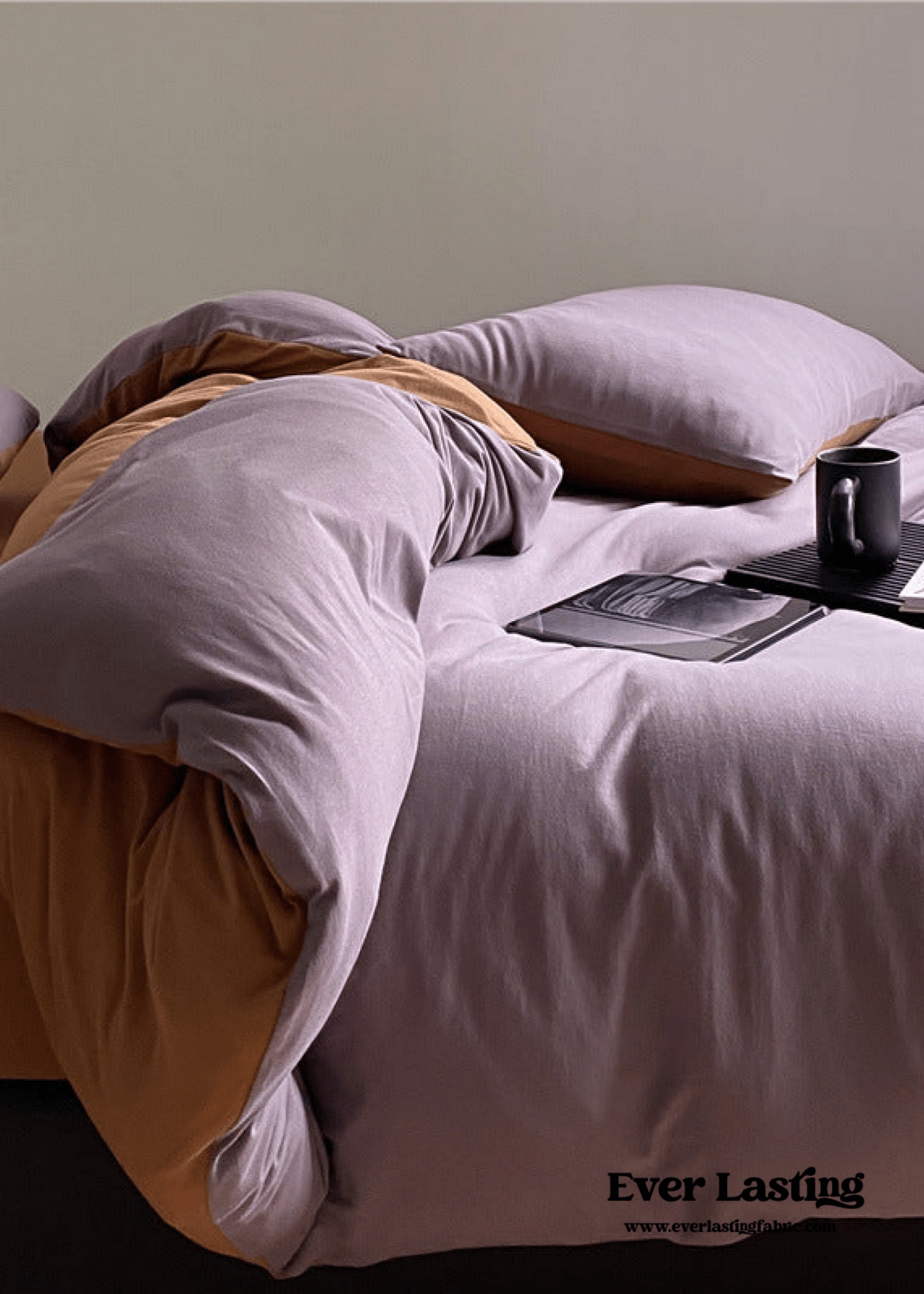 DUO Jersey Knit Bedding Set / Green Blue + Royal Blue - Ever Lasting