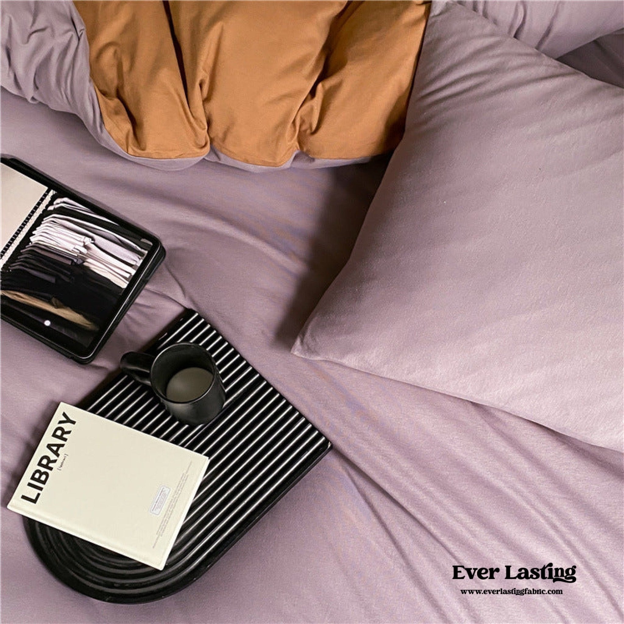 DUO Jersey Knit Bedding Set / Green Blue + Royal Blue - Ever Lasting