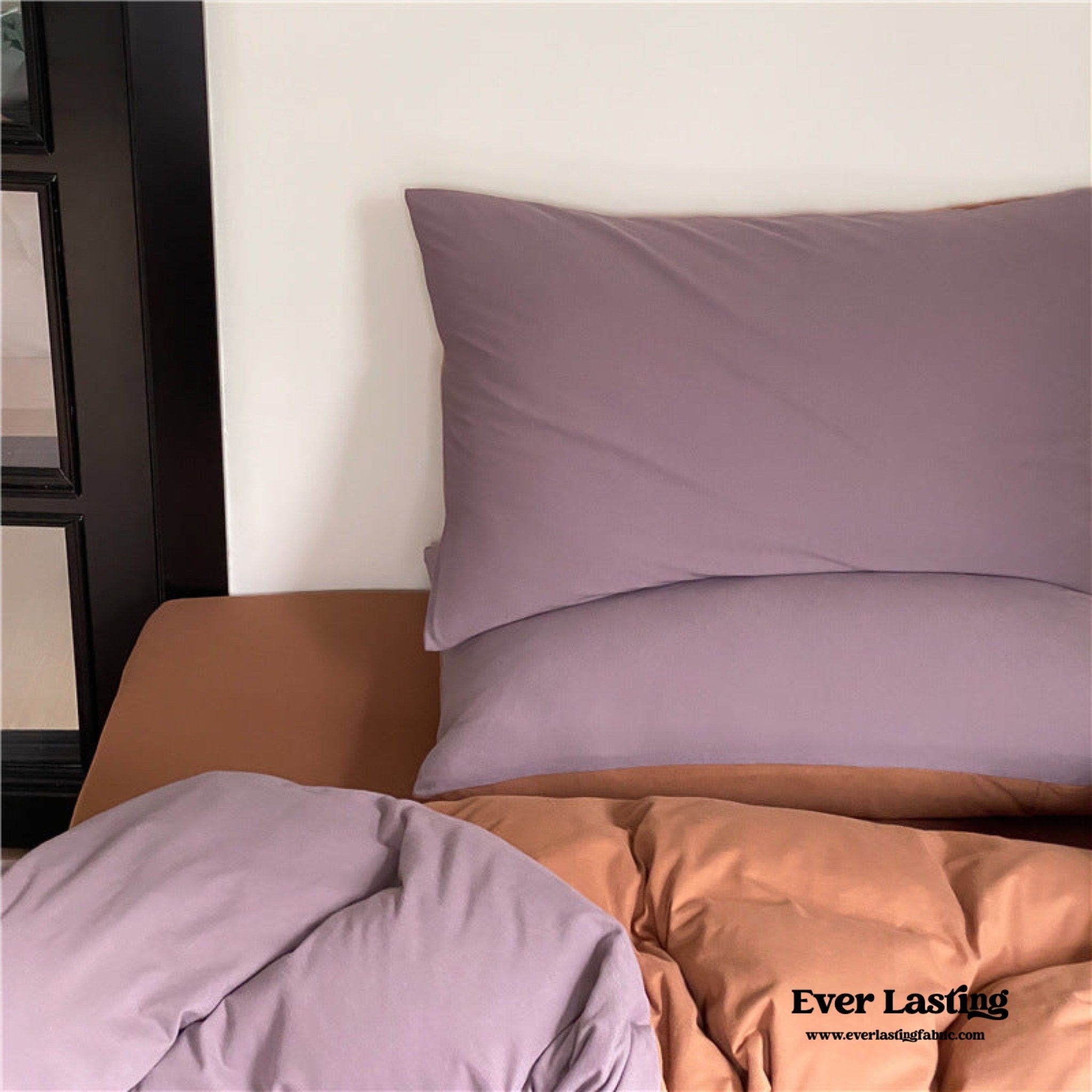 DUO Jersey Knit Bedding Set / Green Blue + Royal Blue - Ever Lasting