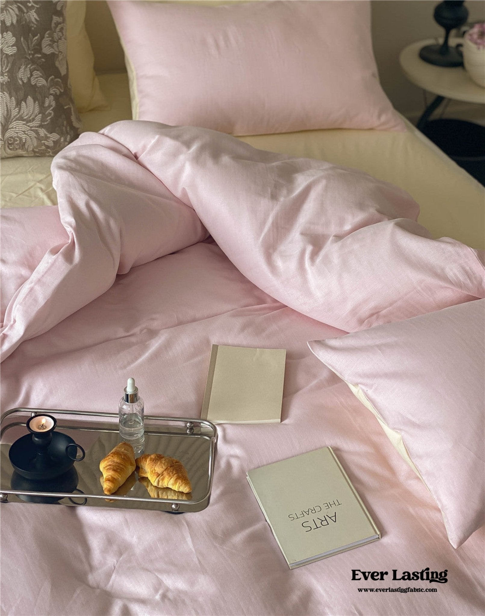 DUO Minimal Double Layer Washed Cotton Bedding Bundle - Ever Lasting