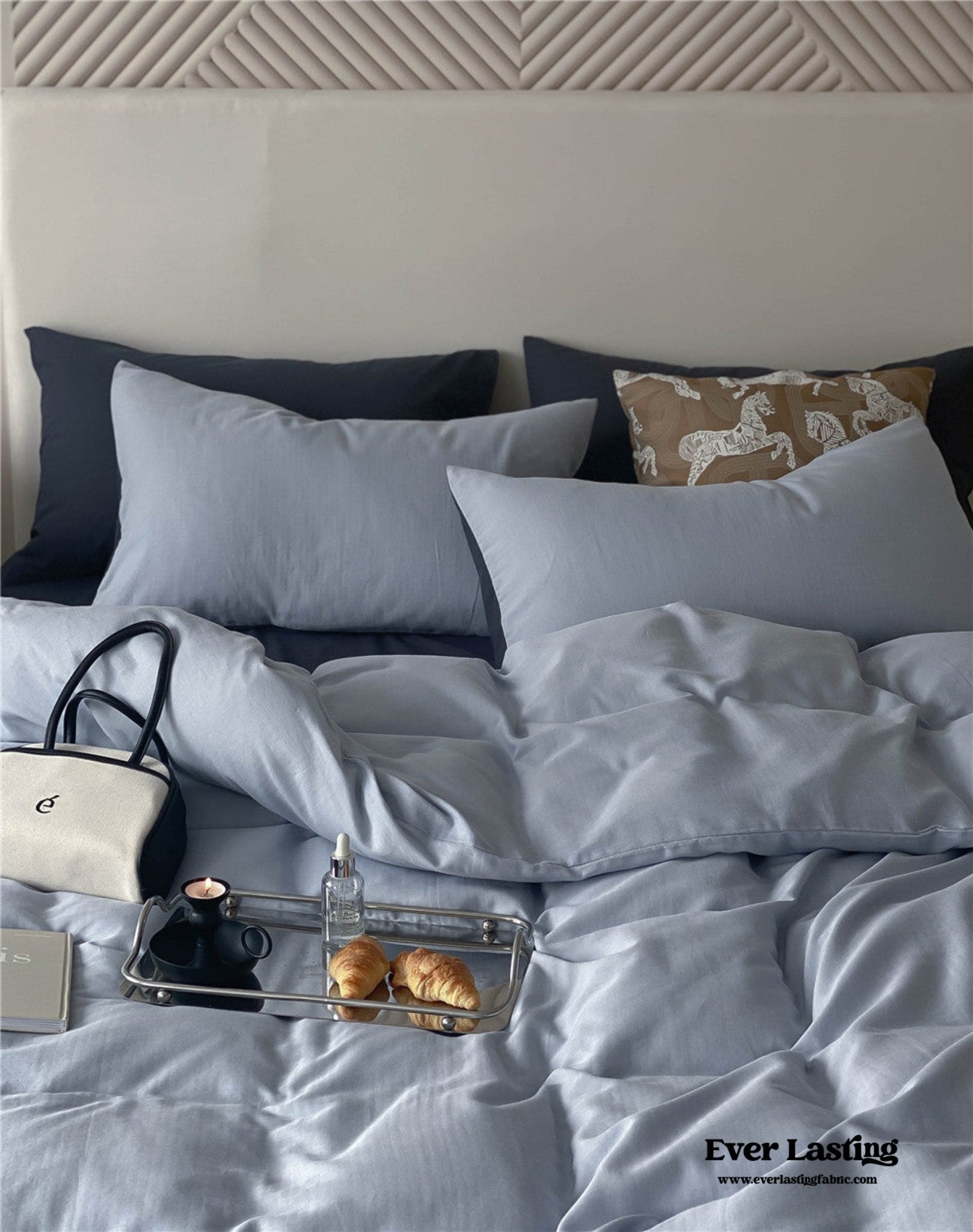 DUO Minimal Double Layer Washed Cotton Bedding Bundle - Ever Lasting