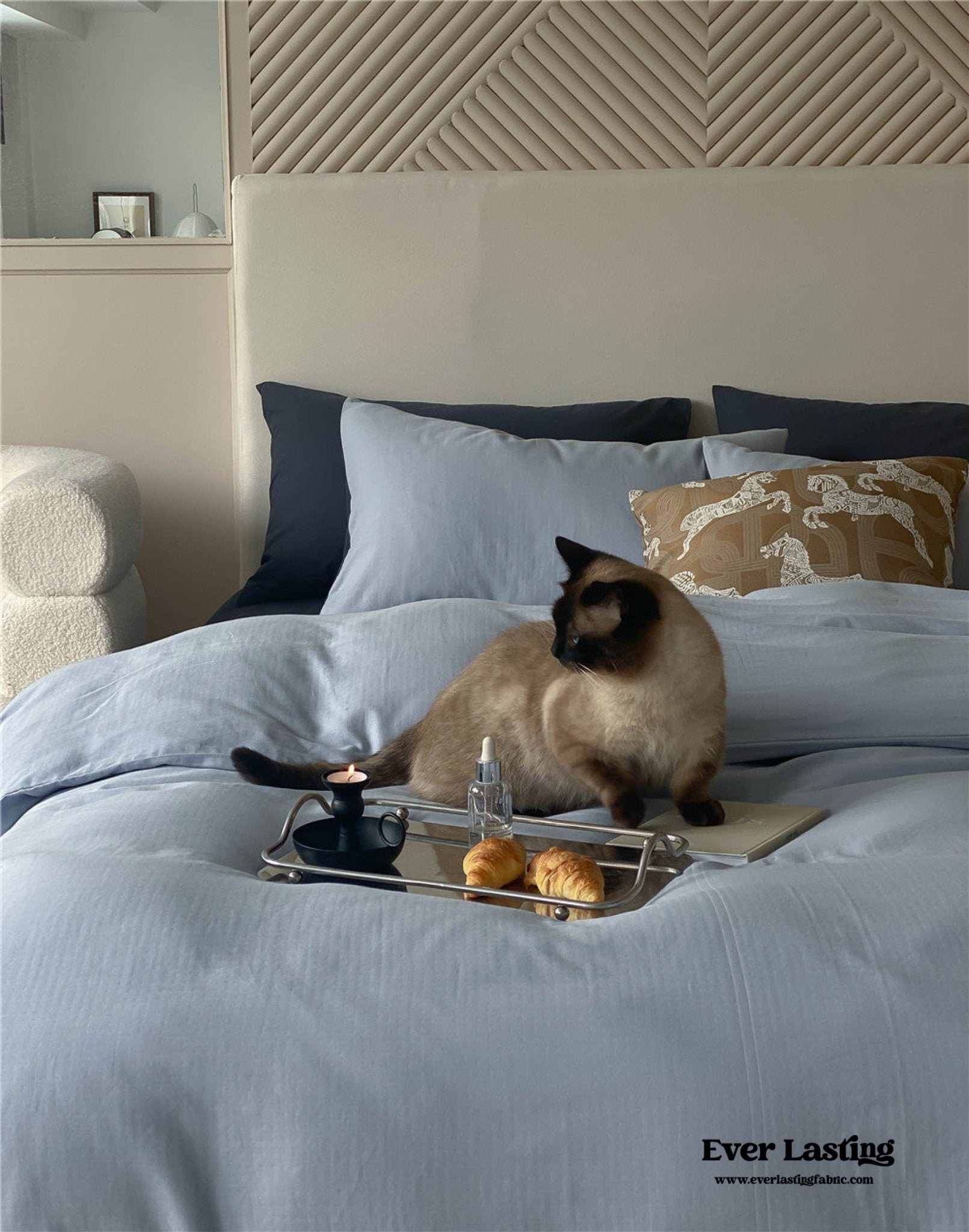 DUO Minimal Double Layer Washed Cotton Bedding Bundle - Ever Lasting