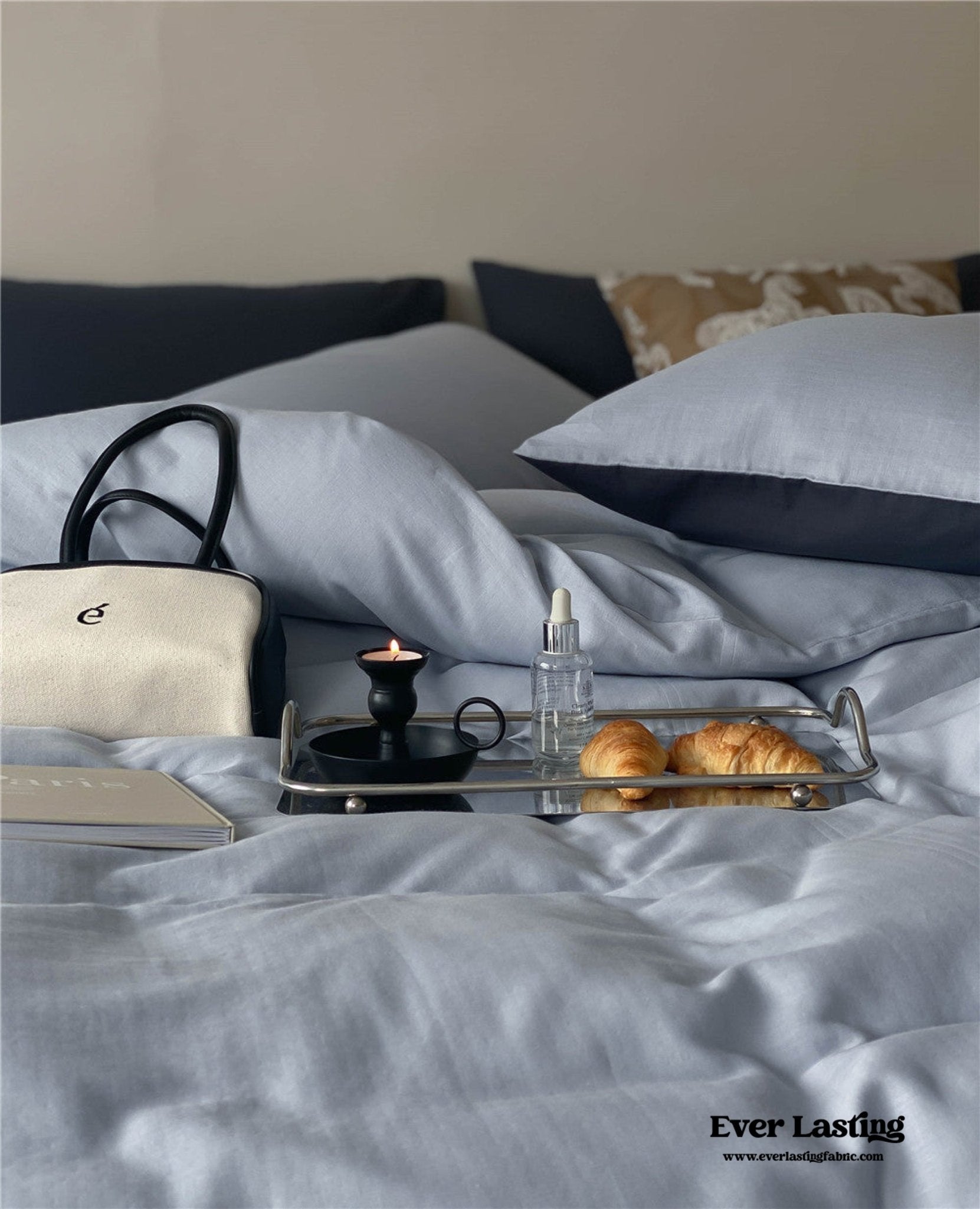 DUO Minimal Double Layer Washed Cotton Bedding Bundle - Ever Lasting